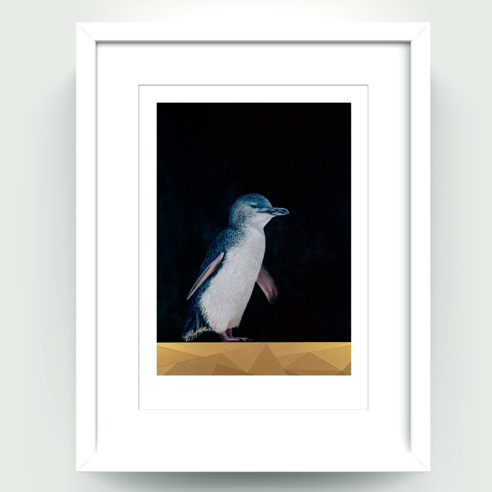 Blue+Penguin+limited+edition+fine+art+print+by+New+Zealand+artist+Lucy+Melville.webp