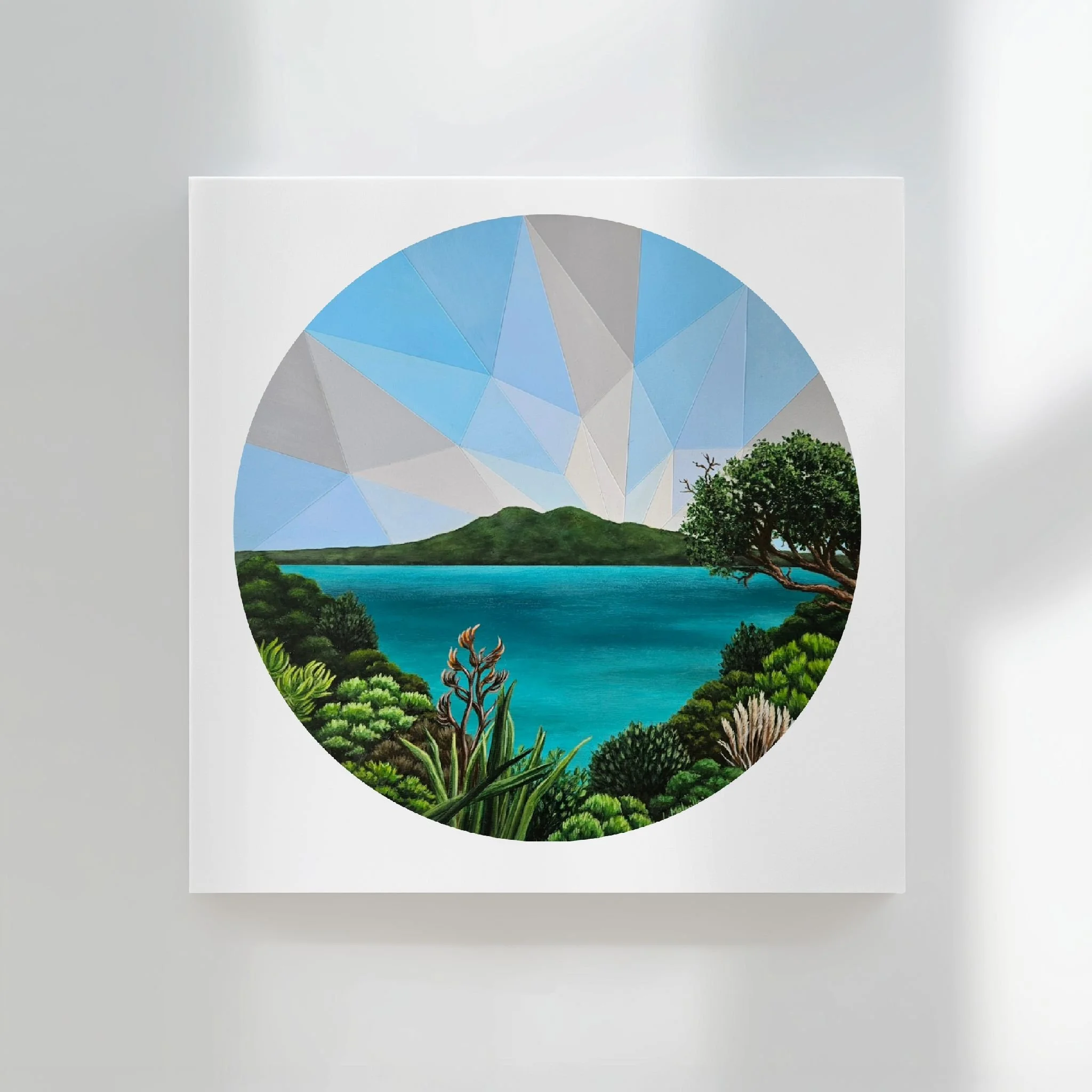 Portal To New Zealand feat Rangitoto by New Zealand Artist Lucy Melville Limited Edition Print.jpg