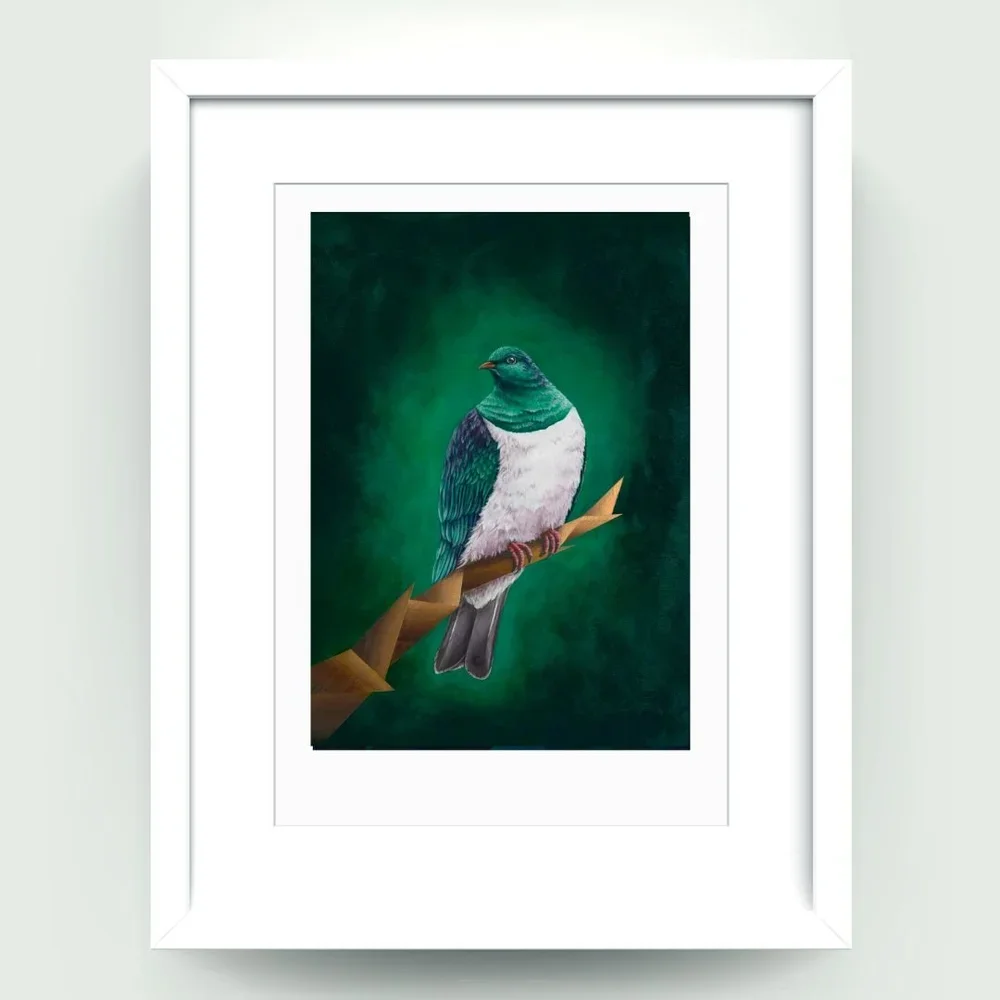'Queen of the Treetops' Kereru Limited Edition Print