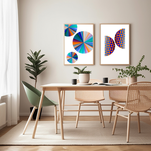 Light Energies Collide Split Print