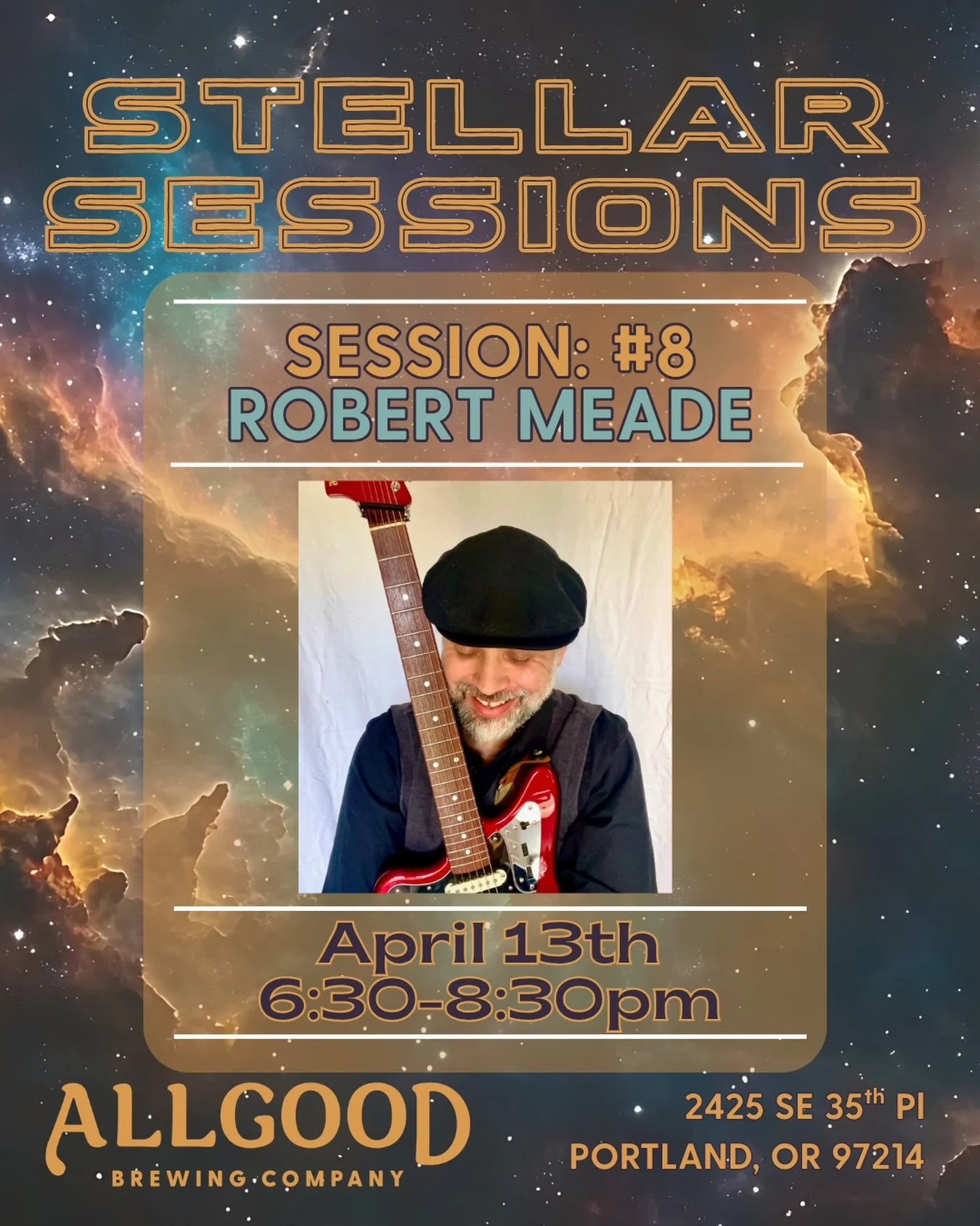 On Monday we are welcoming @robertmeade back to the taproom!

ARTIST DESCRIPTION:
Robert is an electric guitarist, vocalist &amp; songwriter interested in connecting with people through music. His music is dynamic, upbeat, lyrically driven &amp; melo