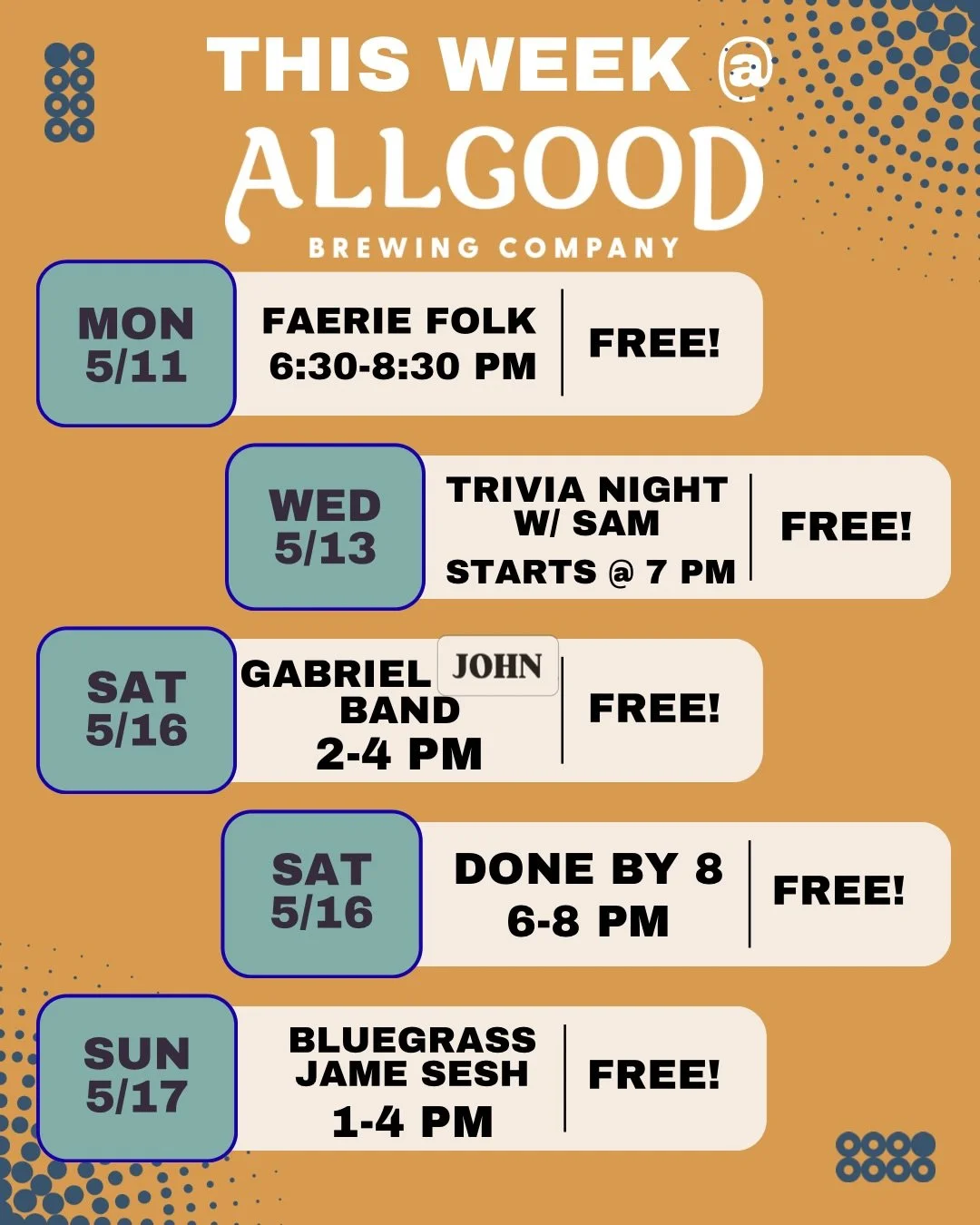 Okay y&rsquo;all, happy Monday! 

We are now closed to the public on TUESDAYS!! Which means the happiest of hours is now only on MONDAYS 3-6!

TRIVIA WEDNESDAY AS PER THE USUAL WITH @triviasampdx! Starts at 7pm!

ALSO, I may have said yes to too many