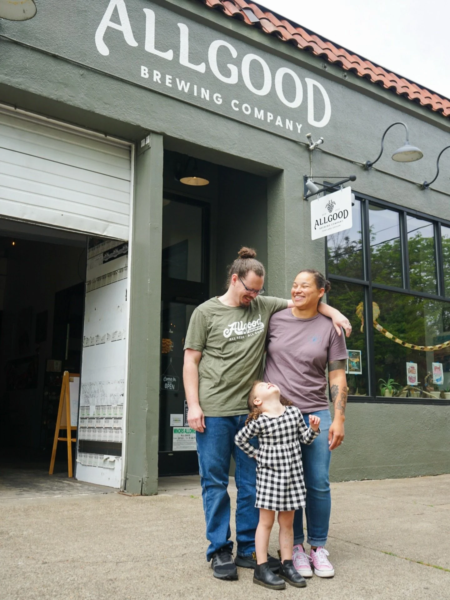 Hey!👋

It&rsquo;s nice to meet you, (if we haven&rsquo;t met yet) we are the Allgoods! Yes, that really is our last name.🤭

We are the heart and soul behind Allgood Brewing Company, it is just the 3 of us running this place, no employees but occasi
