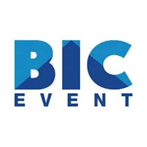 BIC Event logo with bold blue letters spelling BIC and the word EVENT below.
