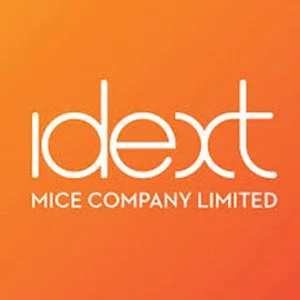 The logo of Next Mice Company Limited with a gradient orange background.