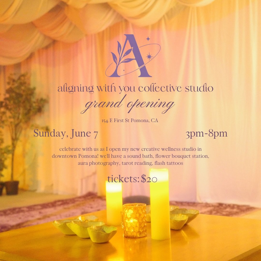 Grand opening of my creative + wellness studio in downtown Pomona! 

I&rsquo;ve been doing creative + wellness pop-up events for a while now in LA and have been wanting a home base. As a PICU nurse I&rsquo;ve made it a mission to also incorporate art