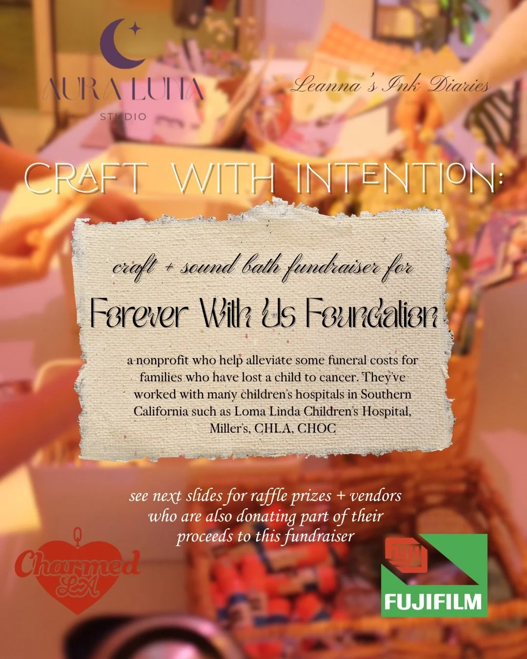 Craft + Sound Bath Fundraiser: make your own memory box 📦💝 (freebies, a raffle prize, vendors who&rsquo;ll donate 10% of their profits towards fundraiser) 

🎟️ pay what you can: $28-40// majority of proceeds will be going to @foreverwithusfdn a no