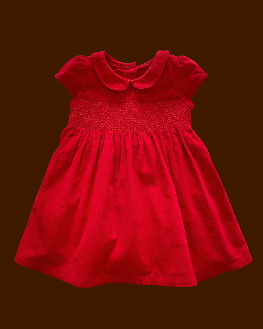 Red Corduroy Dress