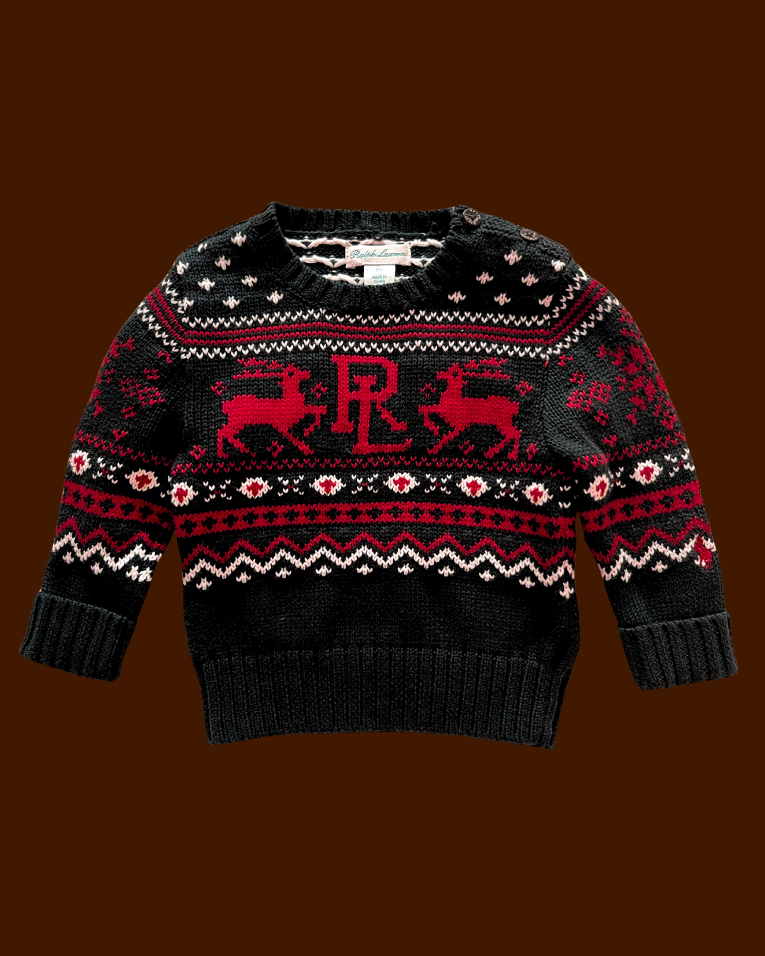 Ralph Lauren Fair Isle Christmas Knit Jumper