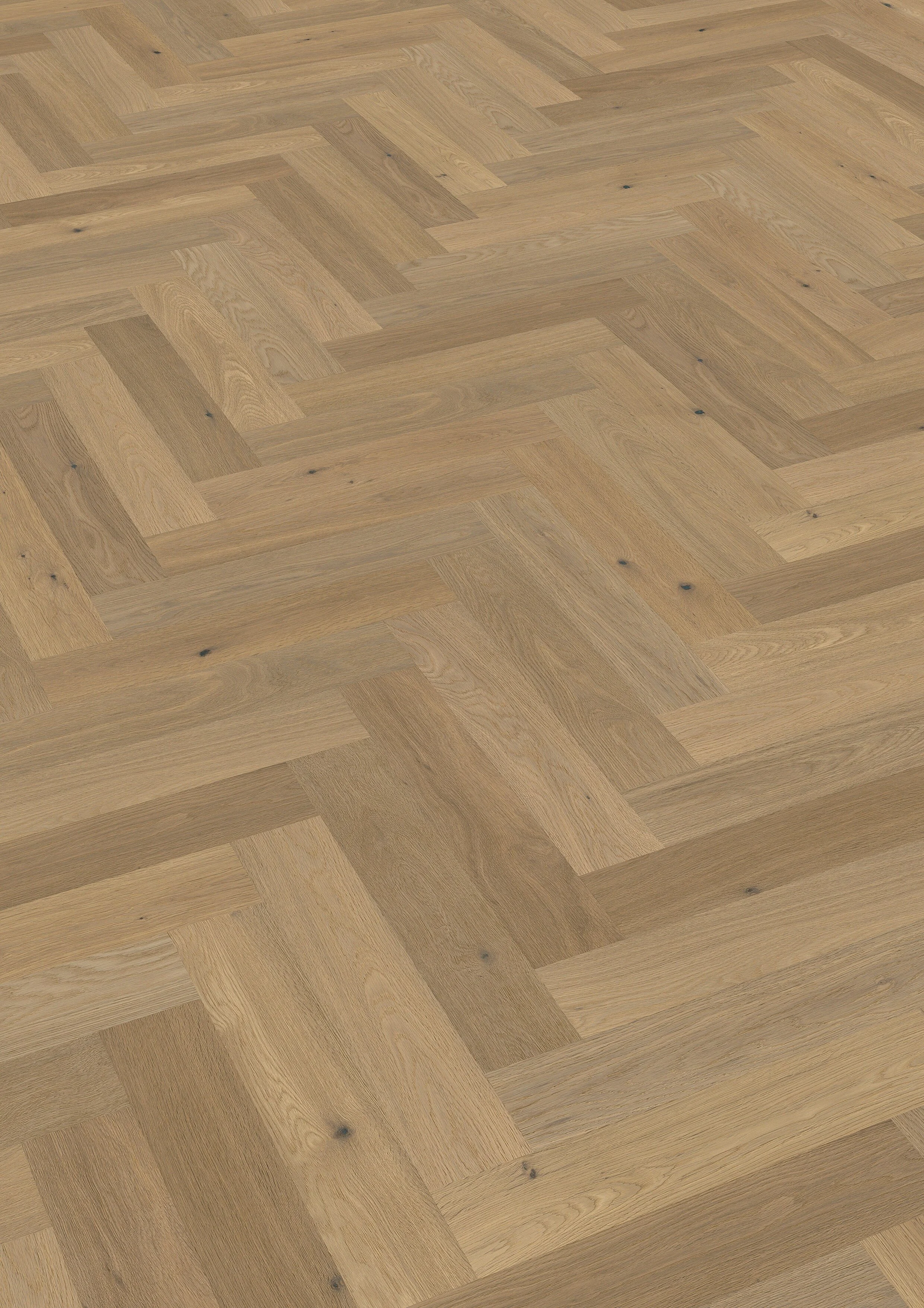 Holzparkettboden in einem Raum.