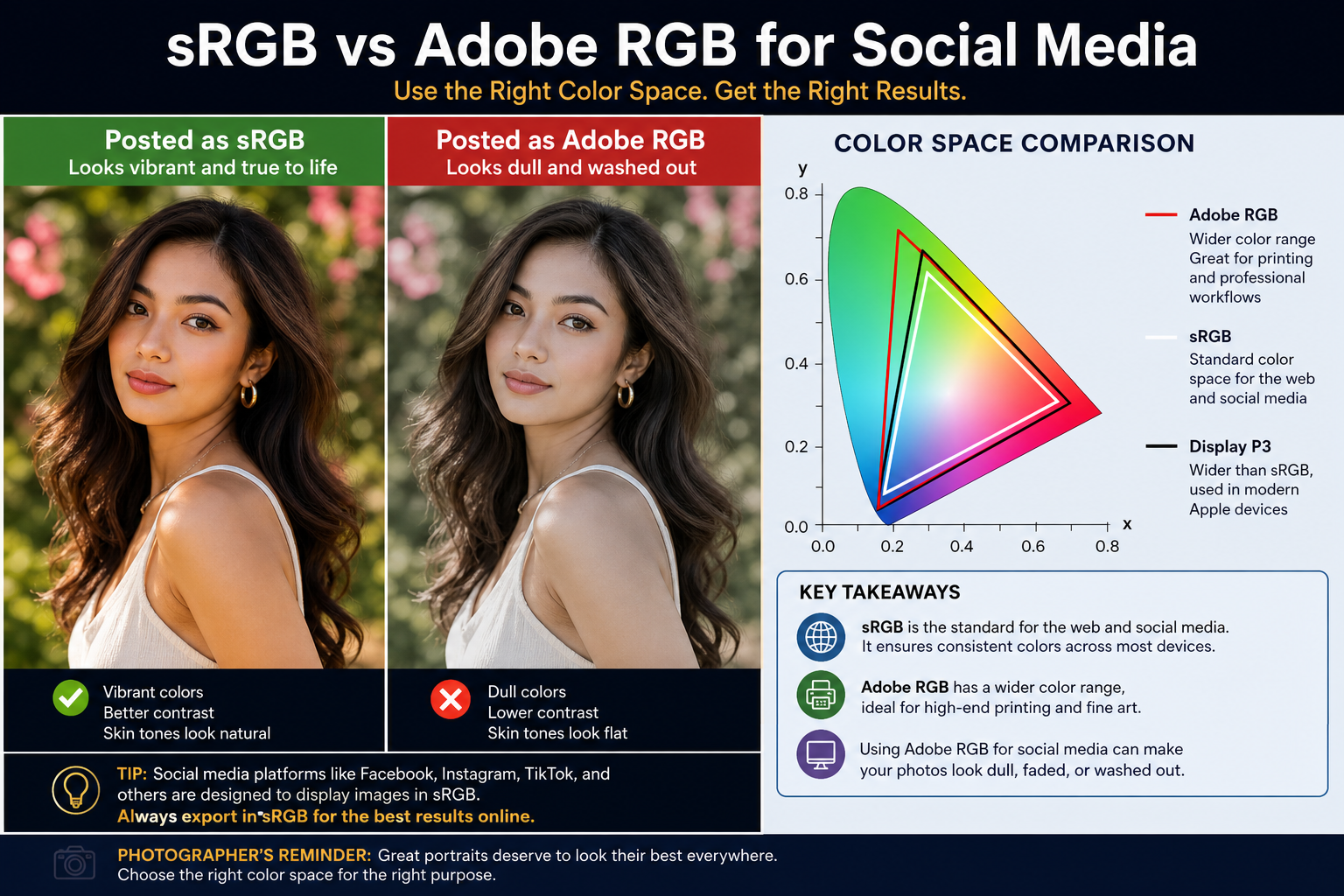 sRGB for Social Media