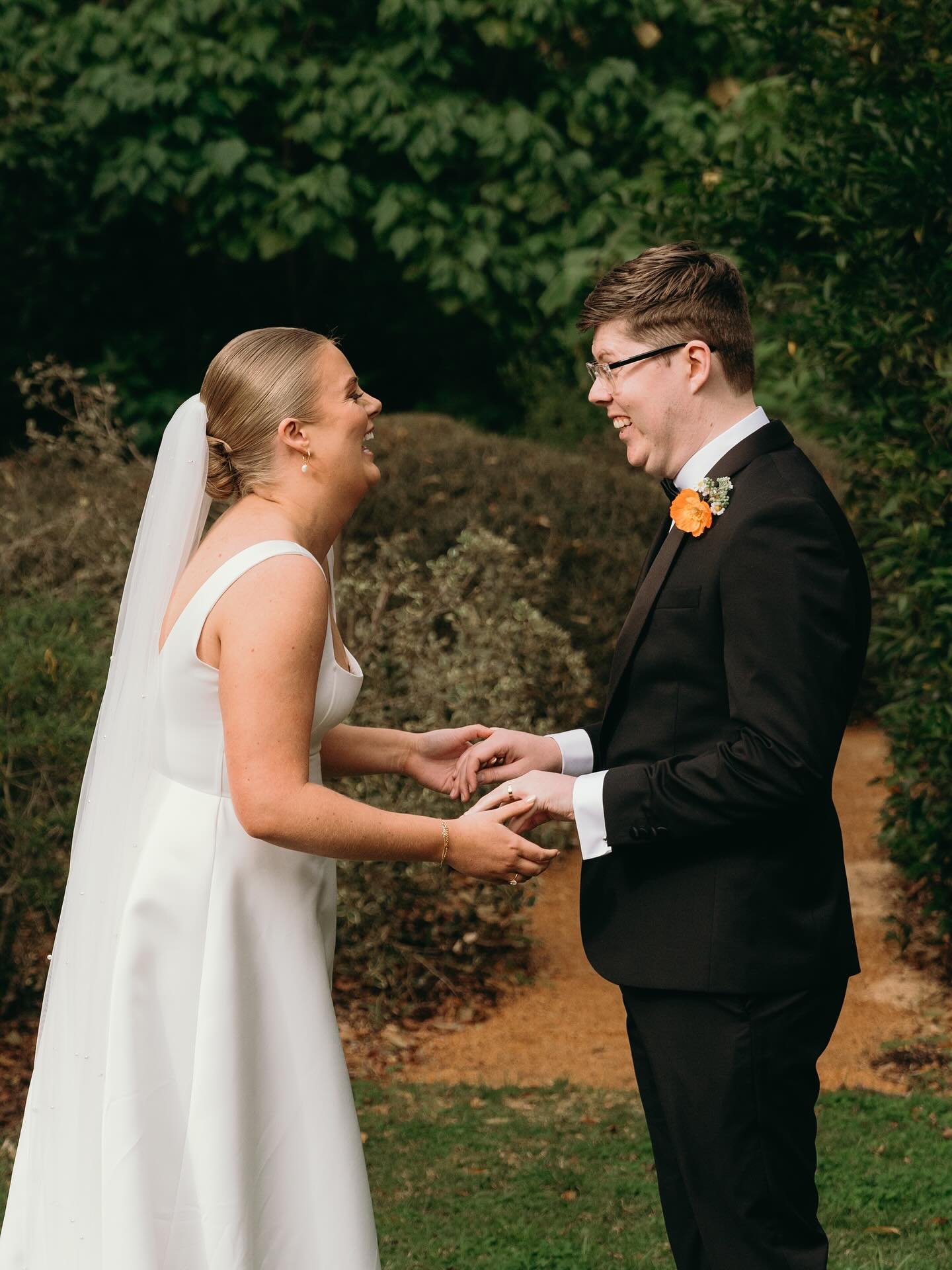 Millie &amp; Tyson&rsquo;s love brightened up a grey August day! 🧡
They were surrounded by so much love from their family &amp; friends there was lots of laughter and tears&hellip; &amp; in a first for me, live saxophone at the ceremony! 
Thank you 
