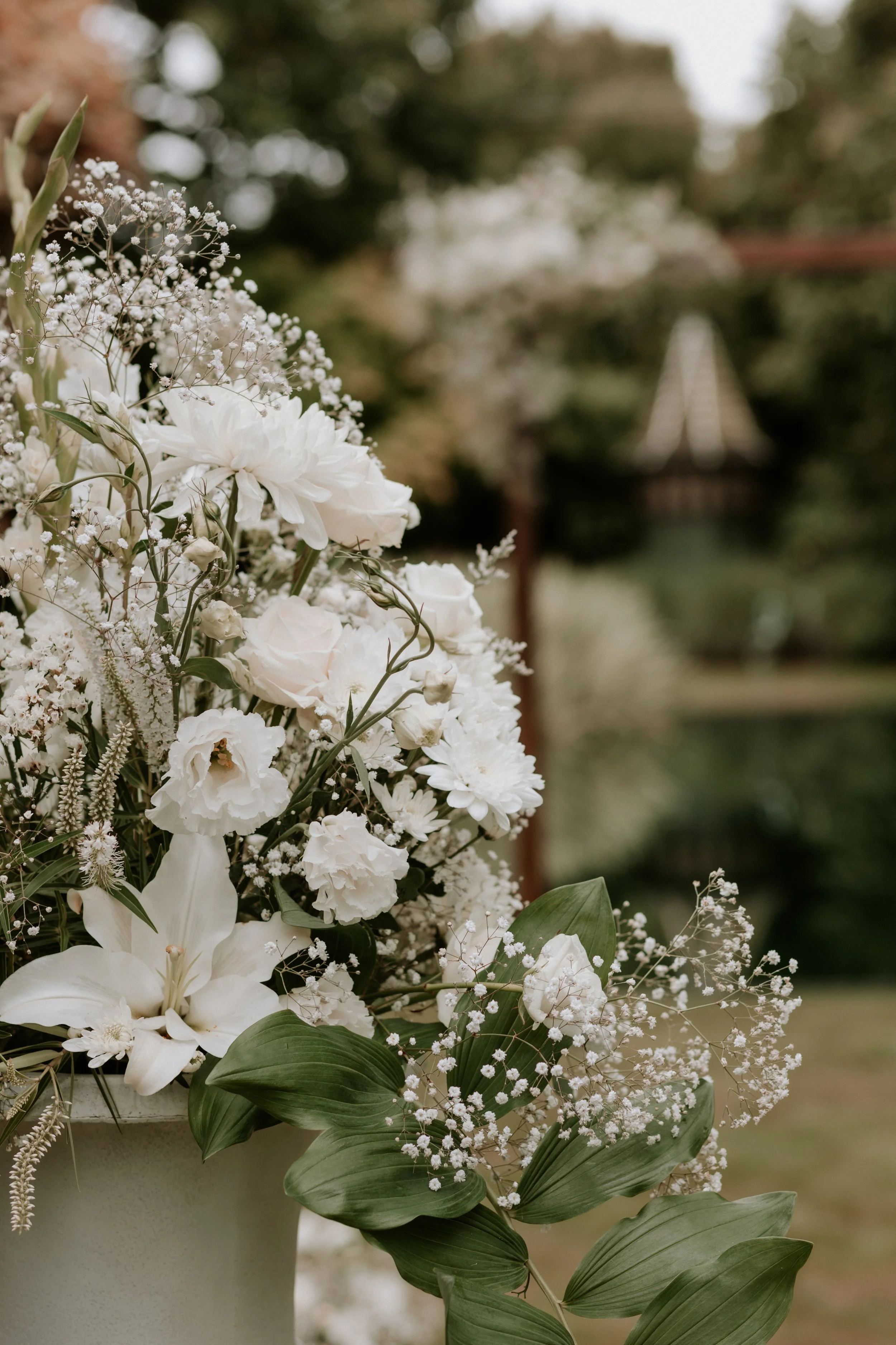 white florals