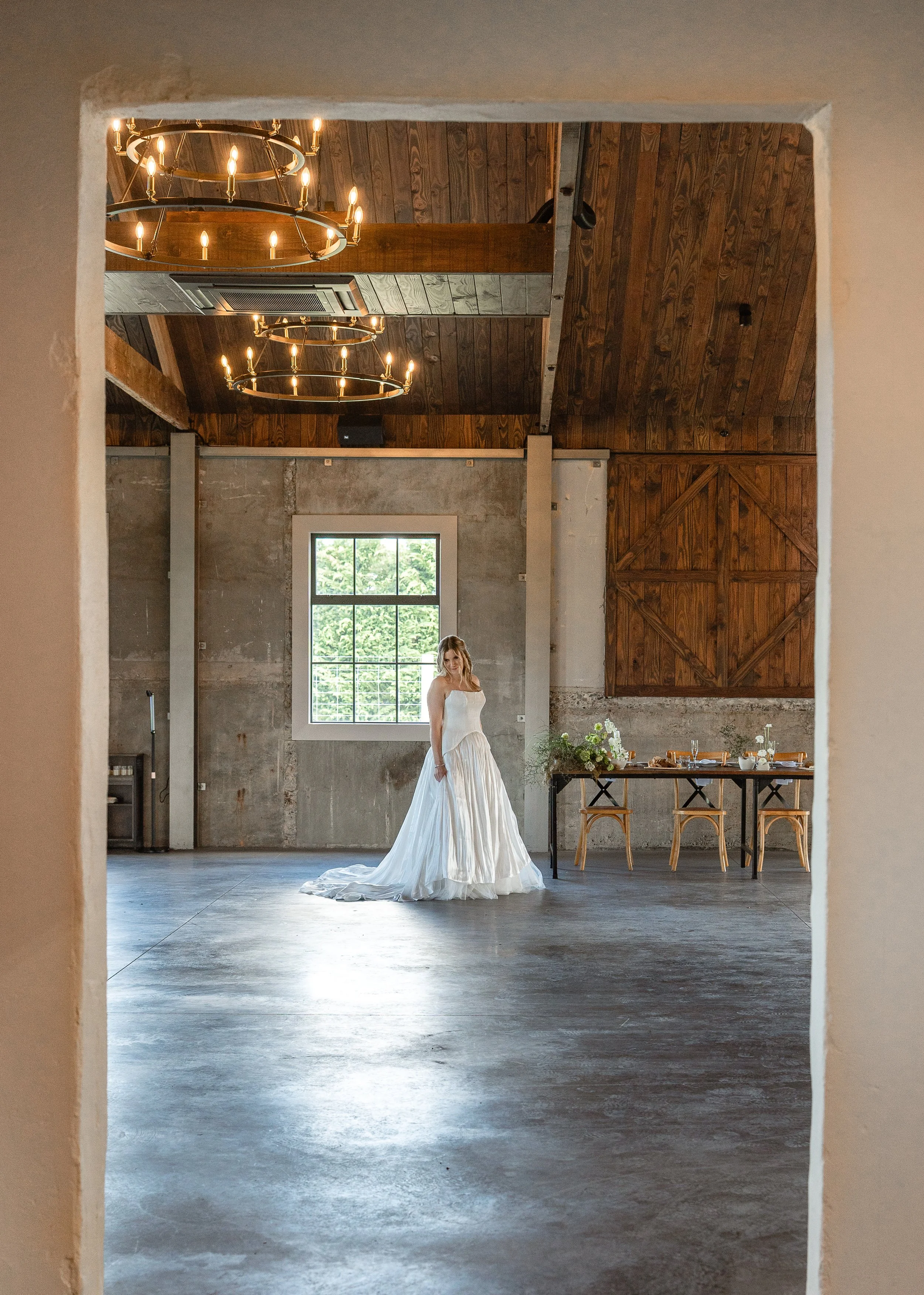 stately co op 1916 with bride in venue
