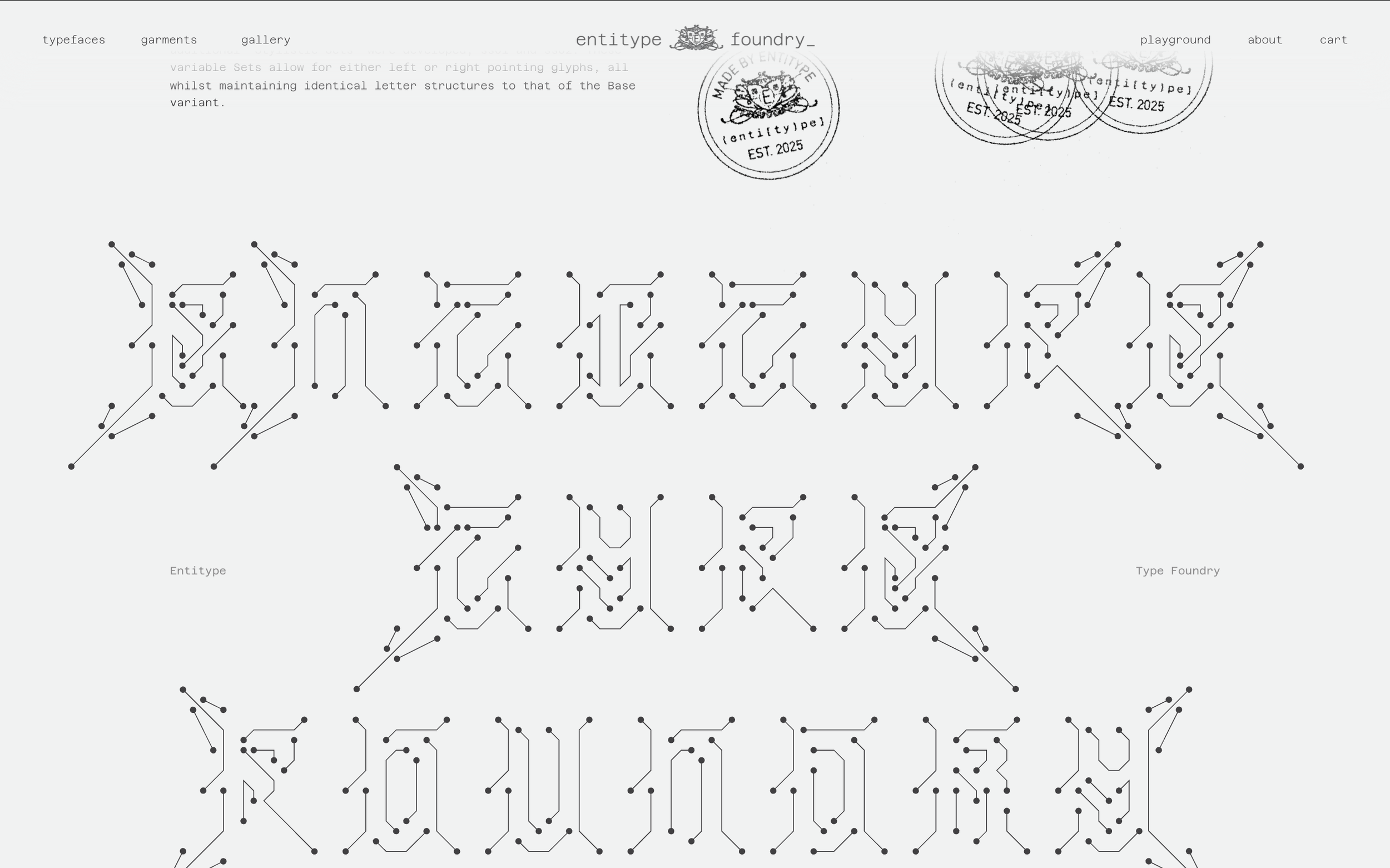ENTITYPE TYPE FOUNDRY