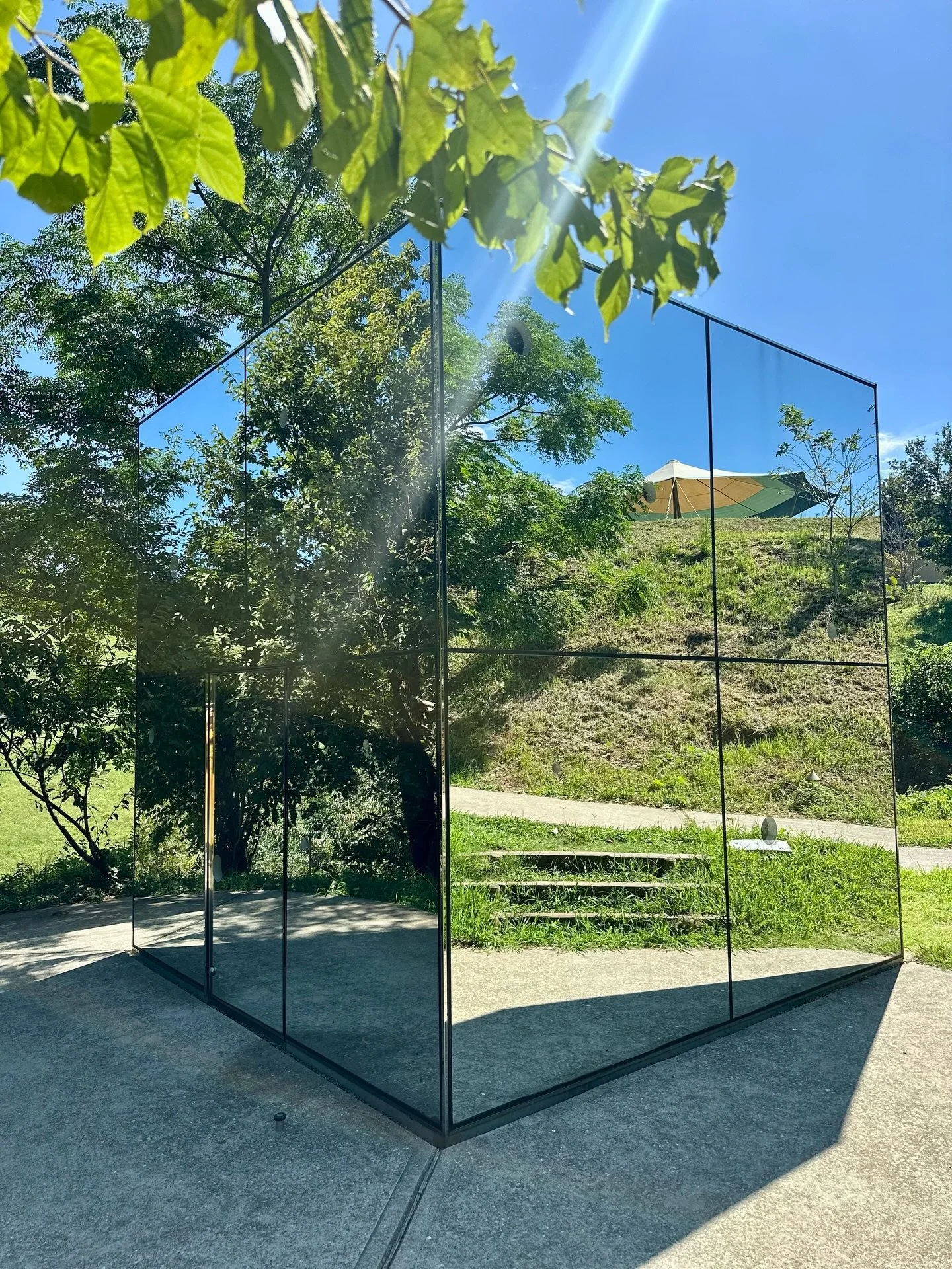 Just 80 min from Tokyo and yet no line for this Yayoi Kusama infinity room. @kurkkufields has an extraordinary collection of artworks across the open fields of this working farm. With water buffalo also raised on site this place combines everything w