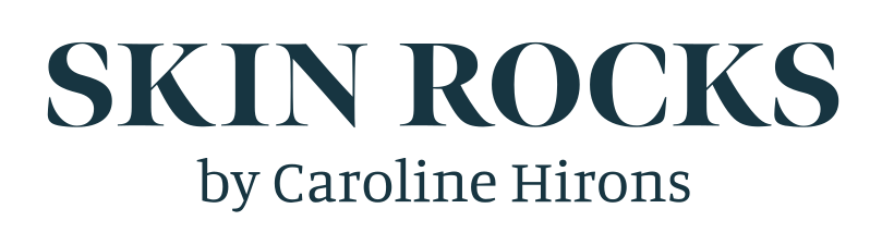Book cover titled 'Skin Rocks' by Caroine Hirons