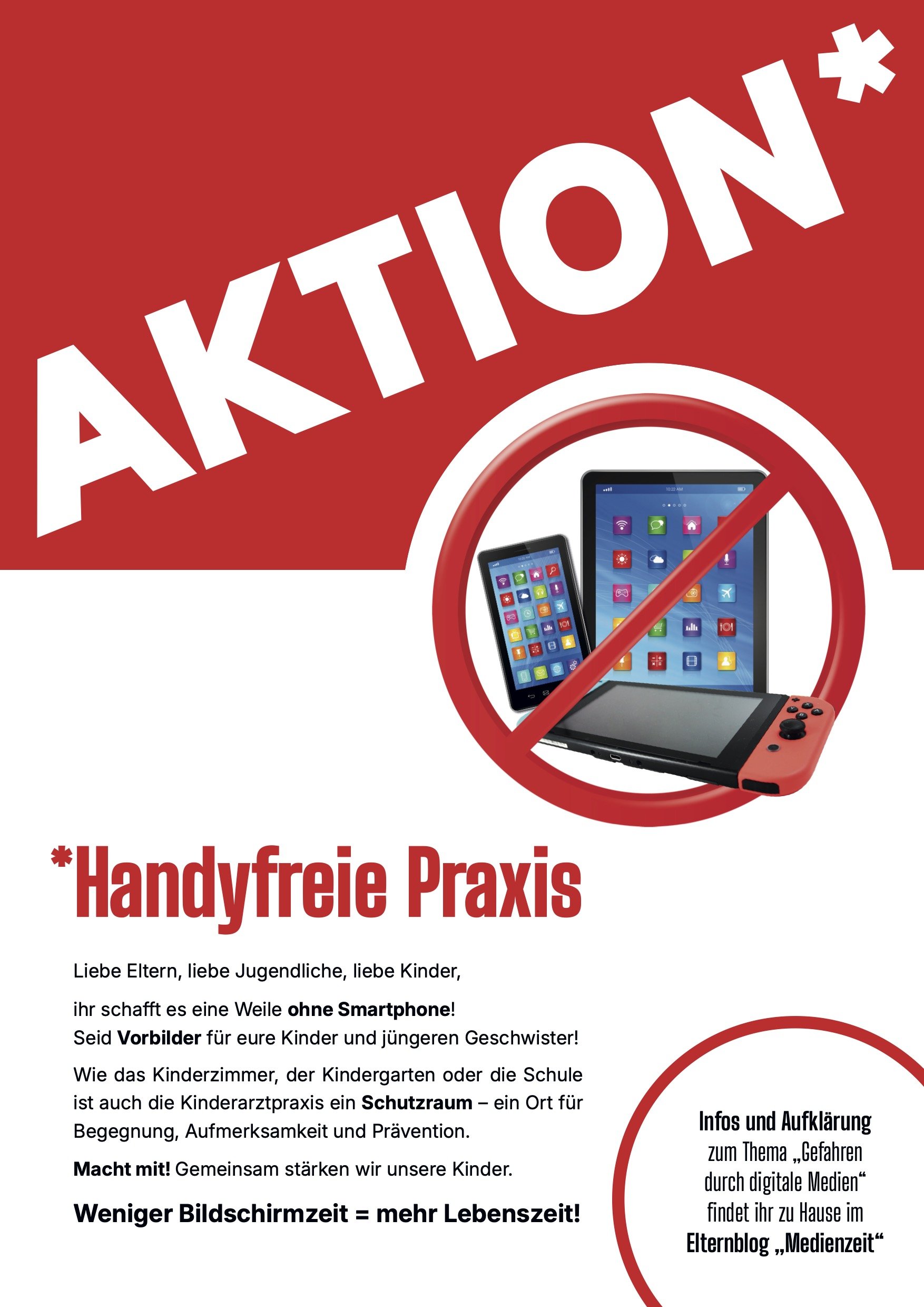 Aktion handyfreie Praxis
