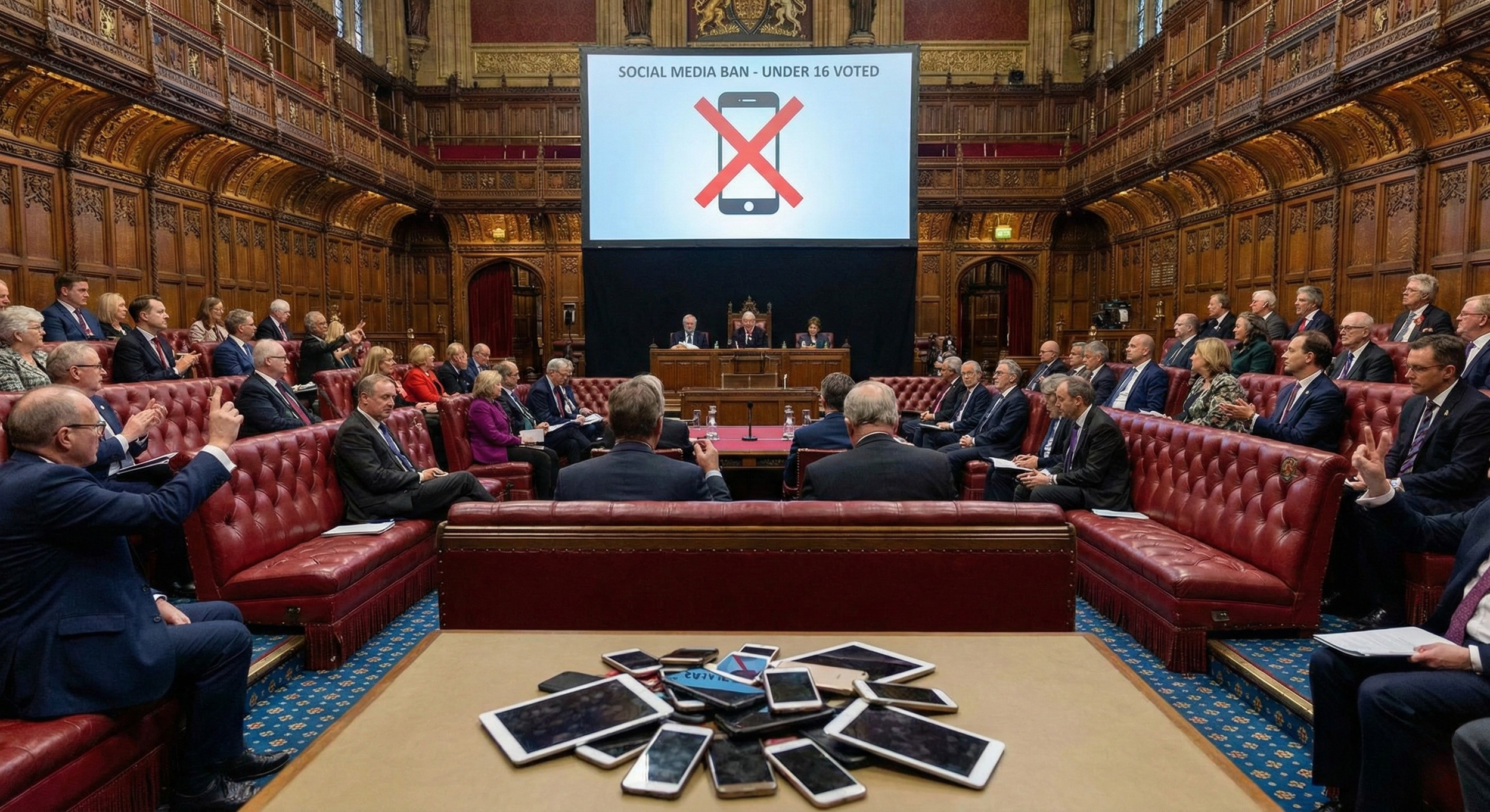 Britisches Oberhaus stimmt für Social-Media-Verbot unter 16 Jahren
