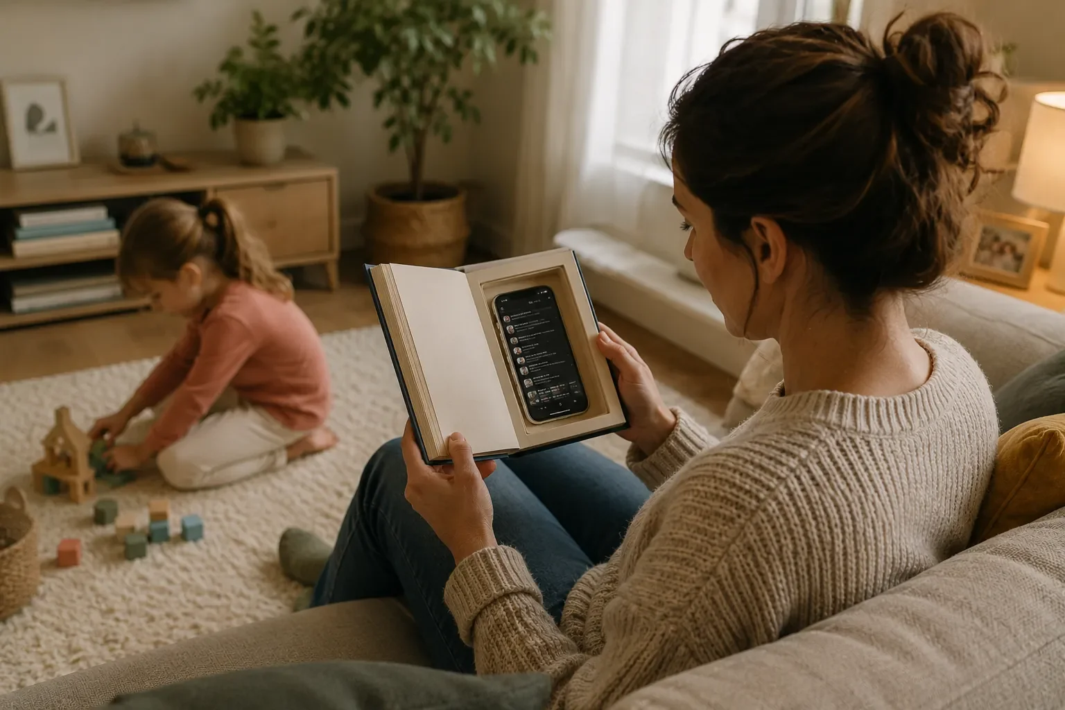 “Peek A Book” – Eltern verstecken Smartphones in Büchern. Ist das wirklich eine gute Idee?