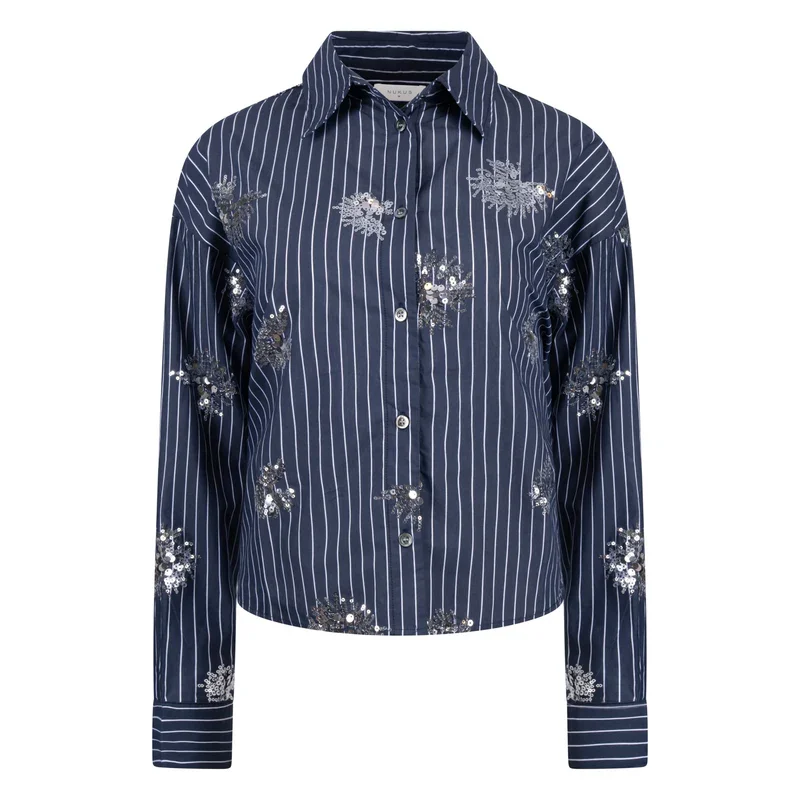 Nukus - Tessa Blouse Paillet Navy