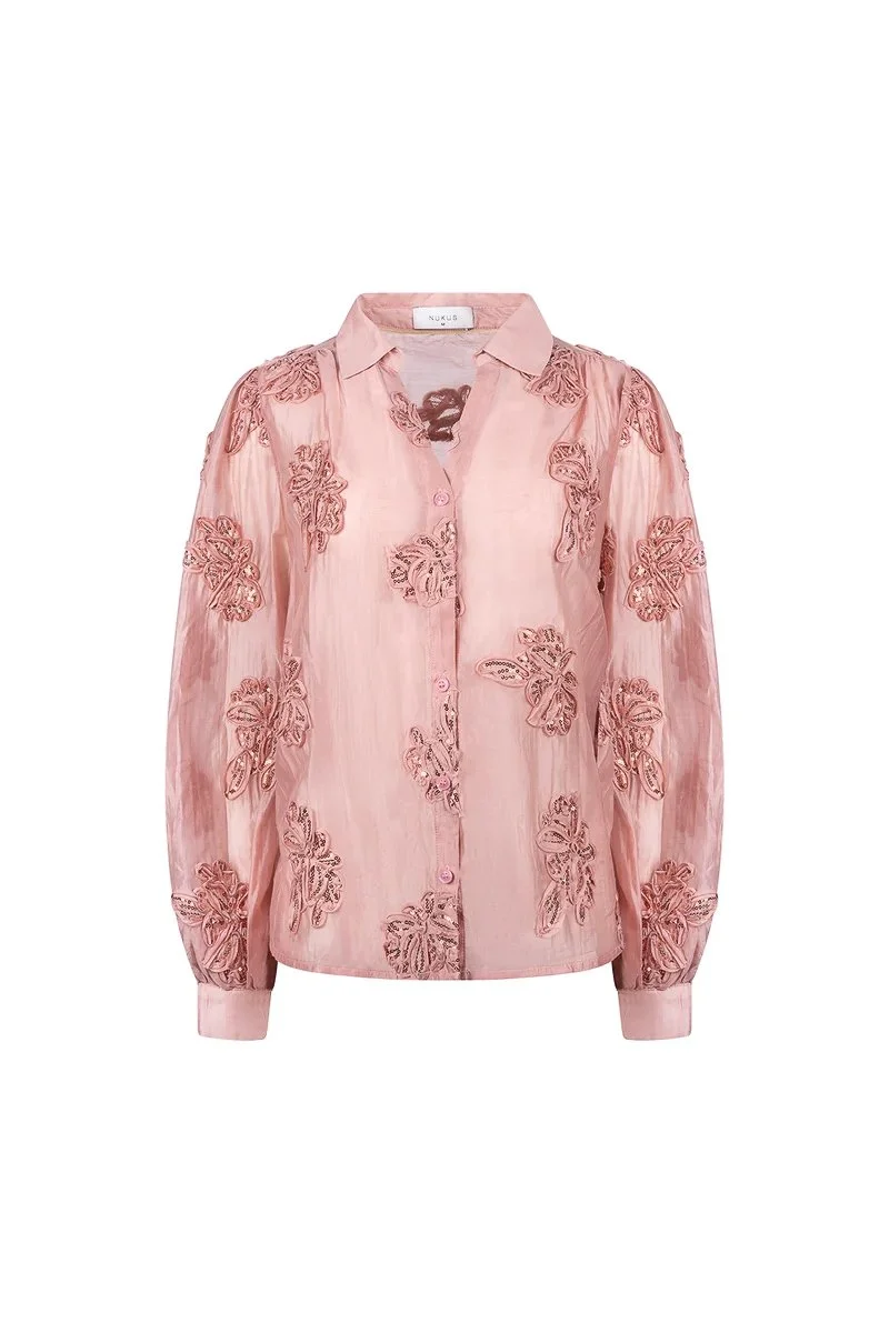 Nukus - Antonella Blouse Paillet Flower