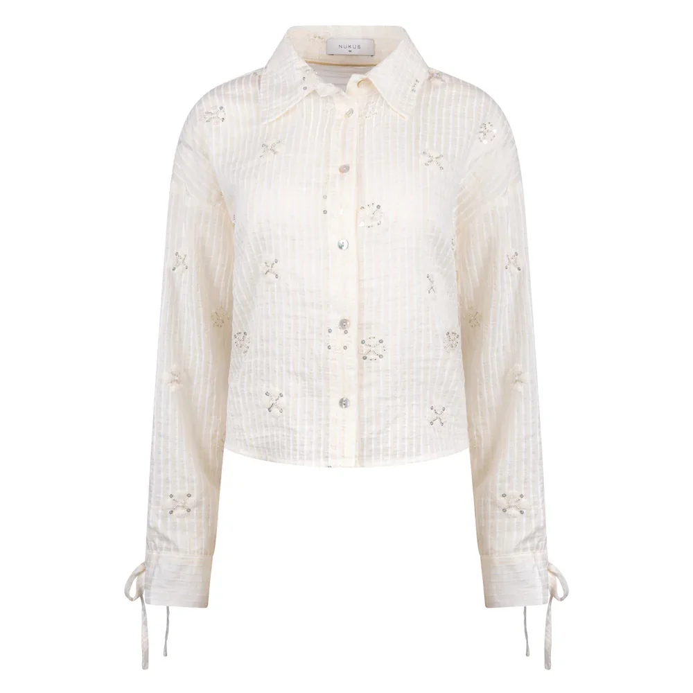 Nukus - Bailey Blouse Beads Off White