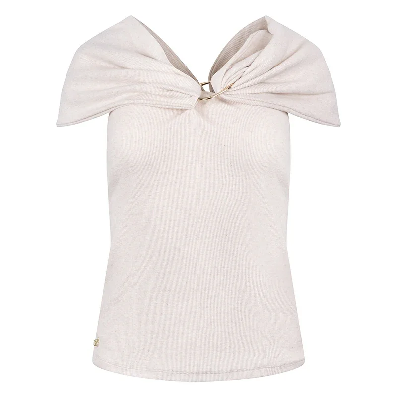 Sharon top - sand melange 1.webp