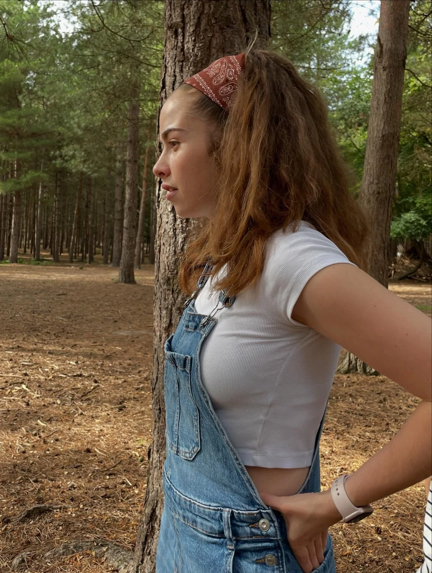 escaped to the woods!!! featuring my little sis 🩷