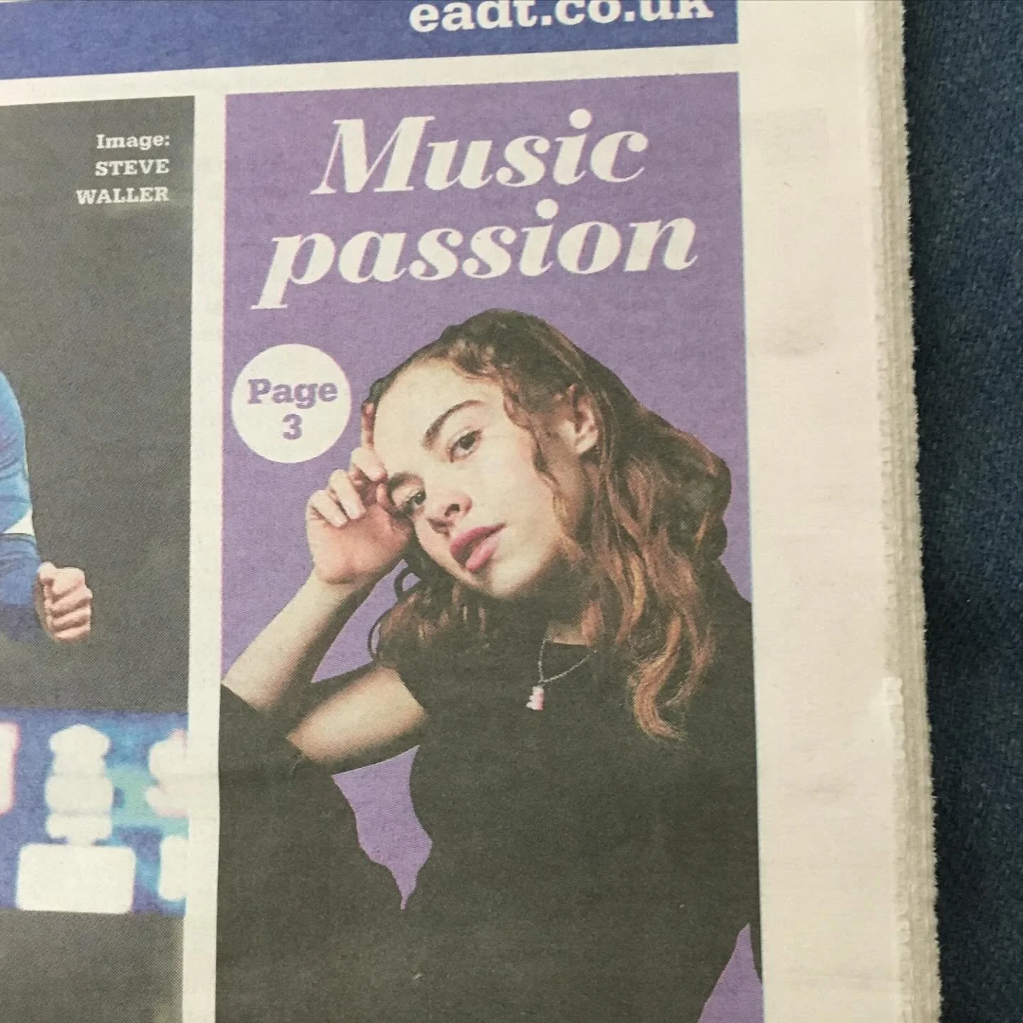 TBT when i had my feature on page 3 🤪 - (don&rsquo;t get too excited) &mdash; this was an article about when my EP was just a dream. It&rsquo;s since been recorded and mastered and there&rsquo;s been a bit of a long journey trying to get things sort