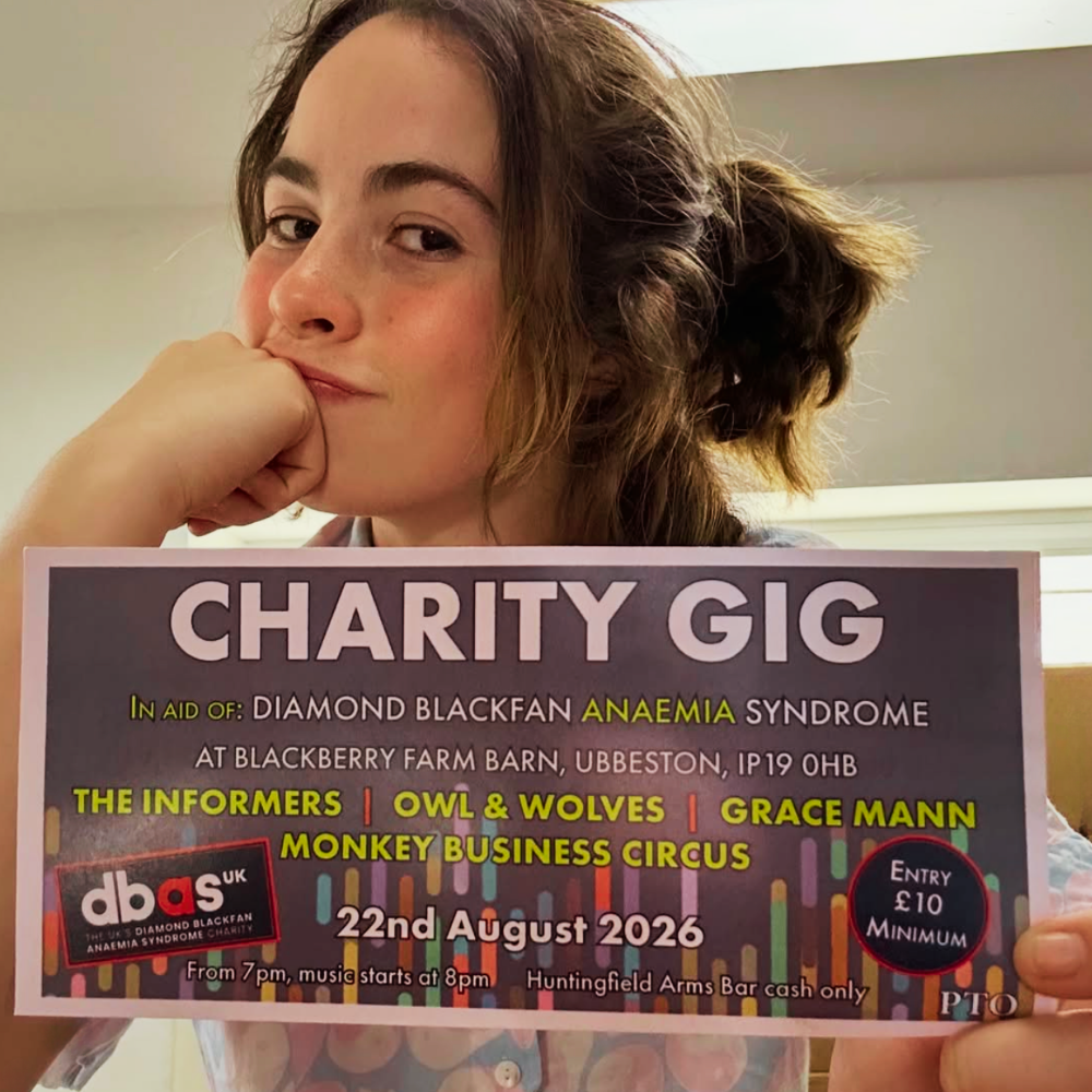 Charity Gig - In aid of Diamond Blackfan Anaemia Syndrome