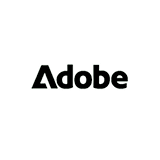 Adobe logo in black and green colors