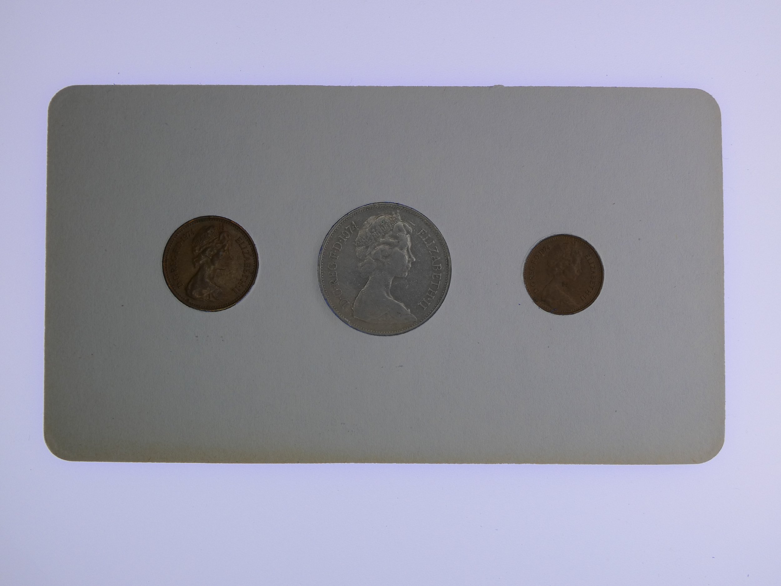 Annual Card Coin Collection 1974 rear