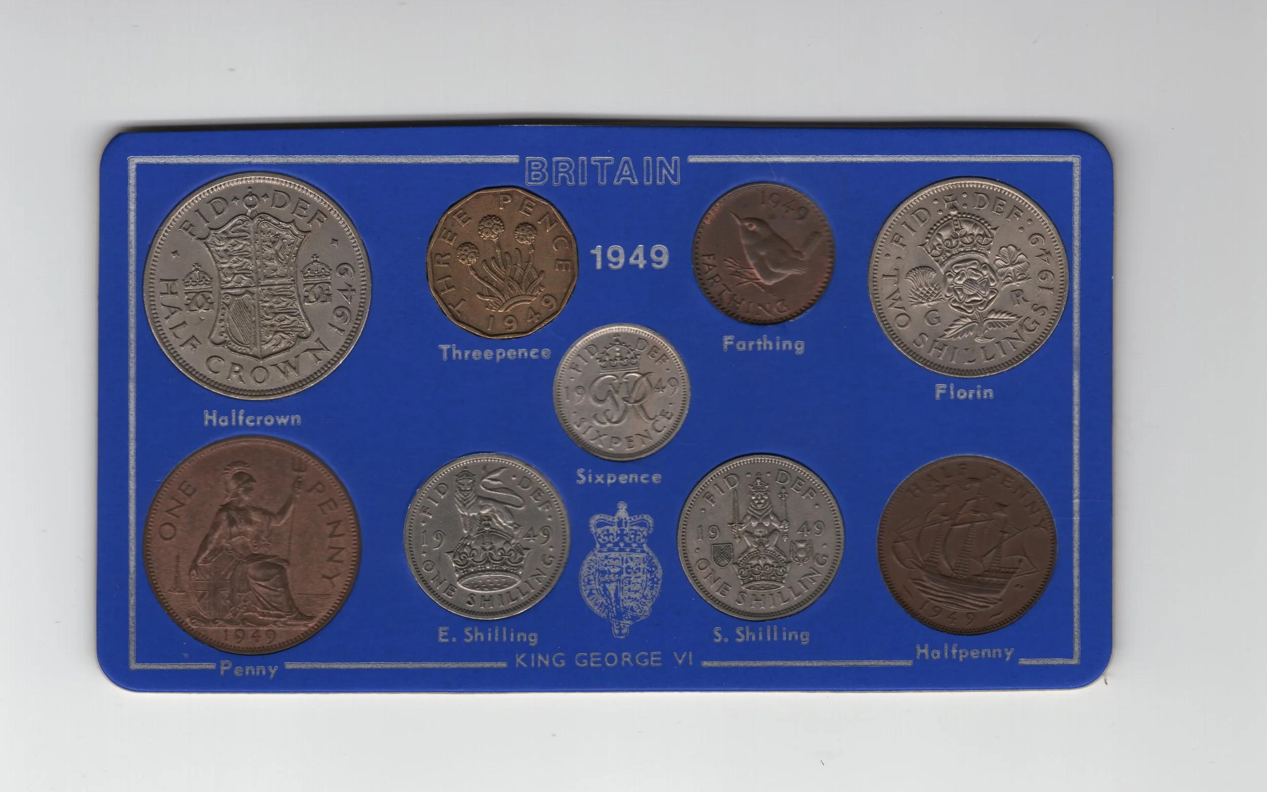 Annual Card Coin Collection 1949 front
