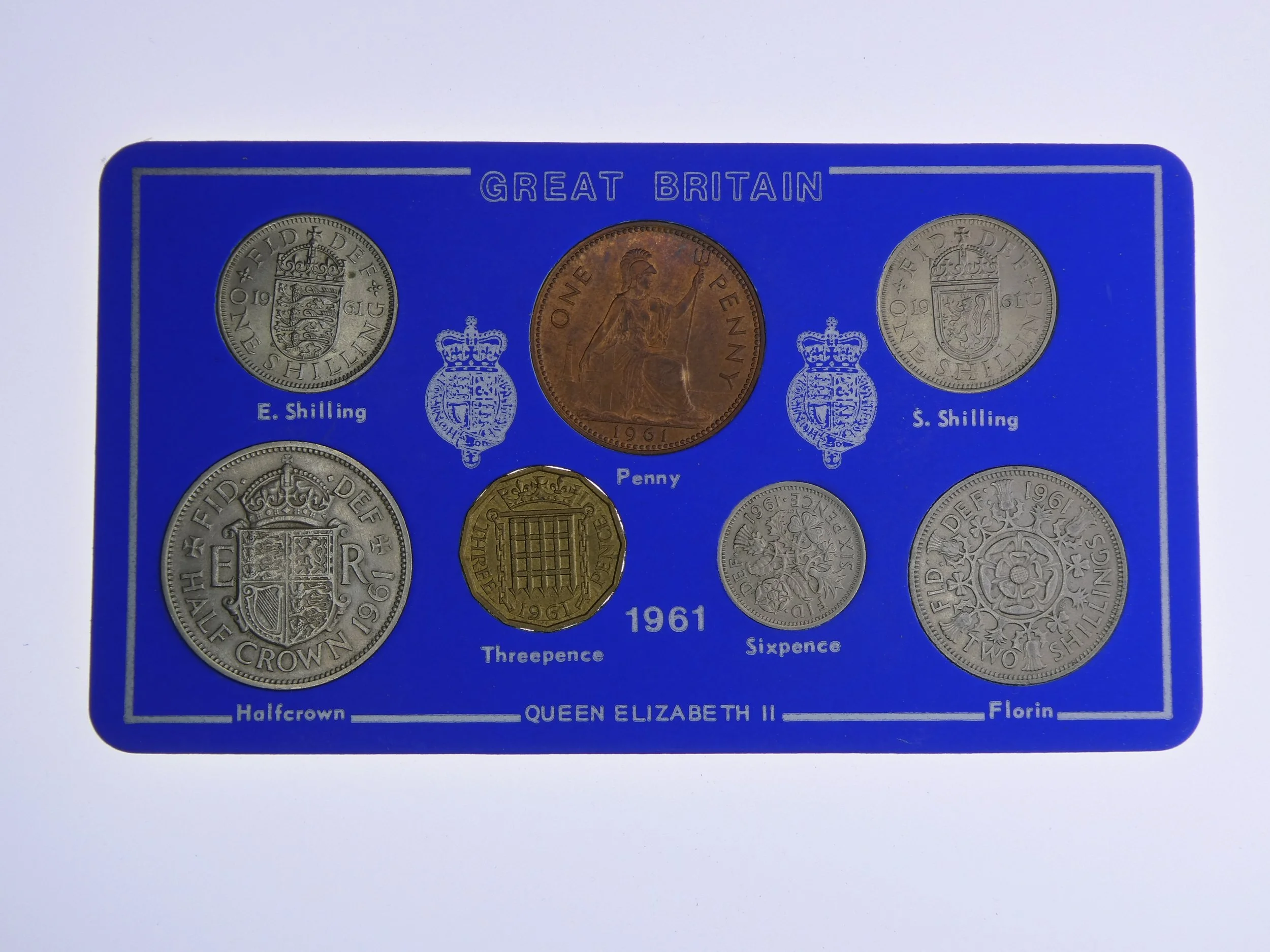 Annual Card Coin Collection 1961 front