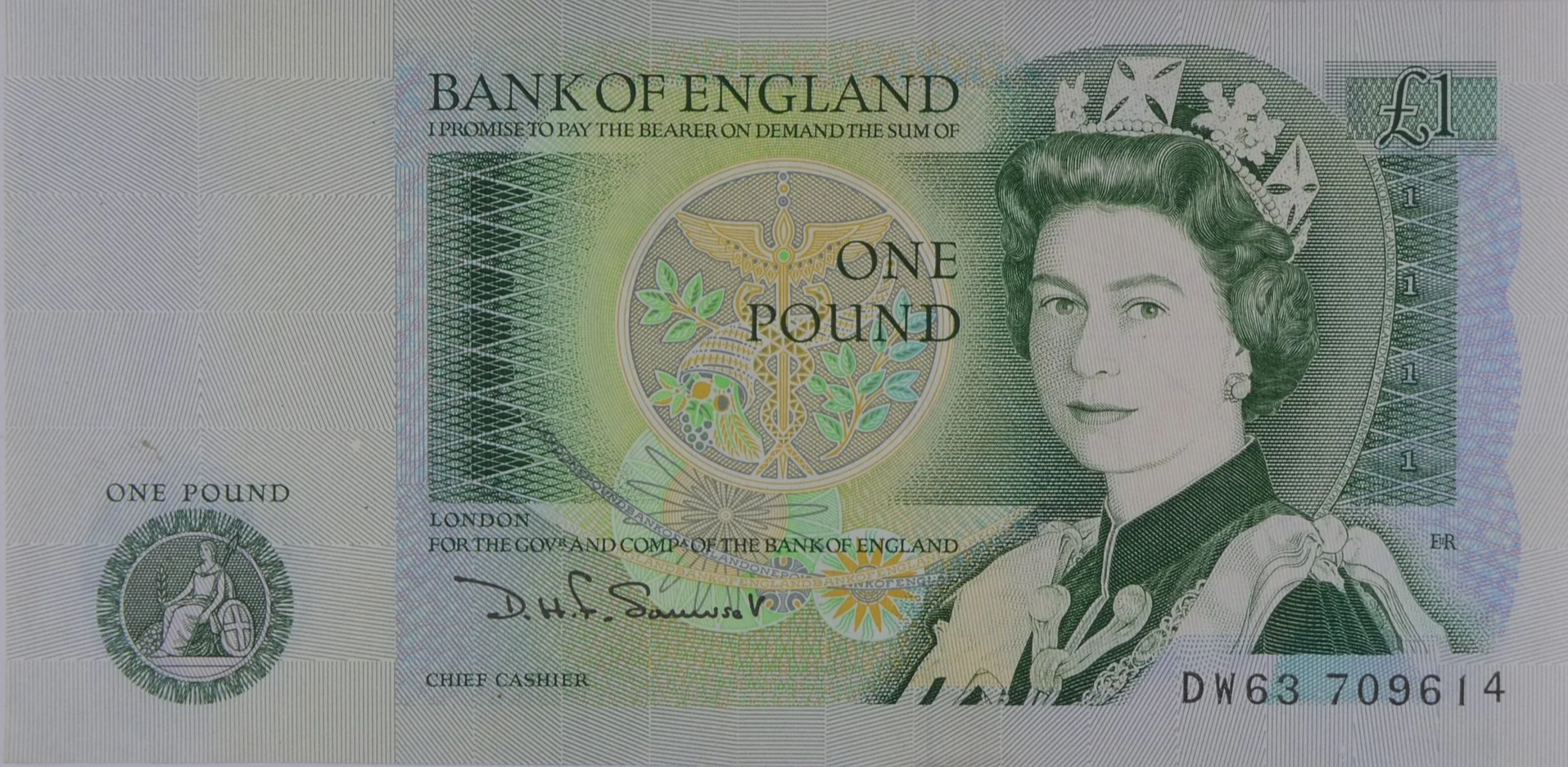 Bank of England One Pound Note