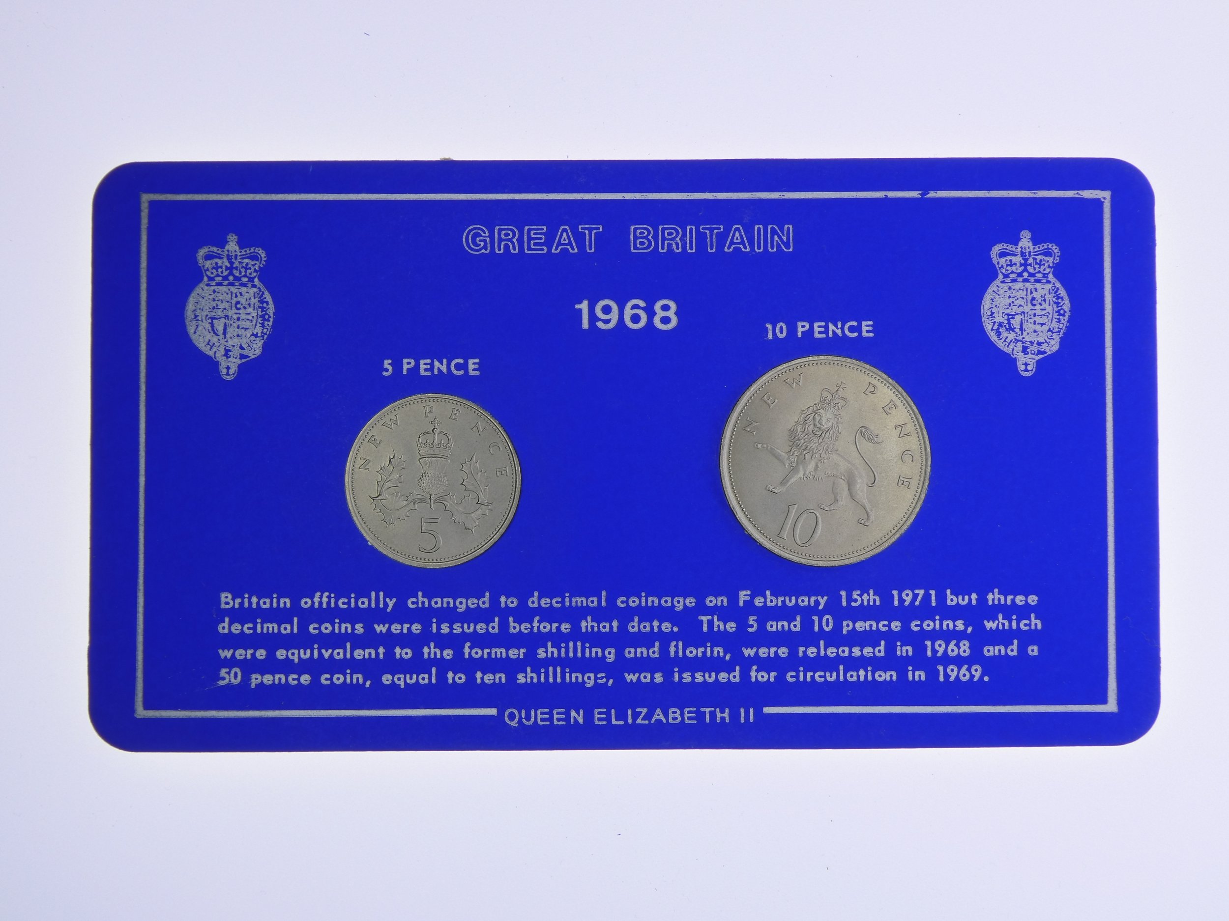Annual Card Coin Collection 1968 front