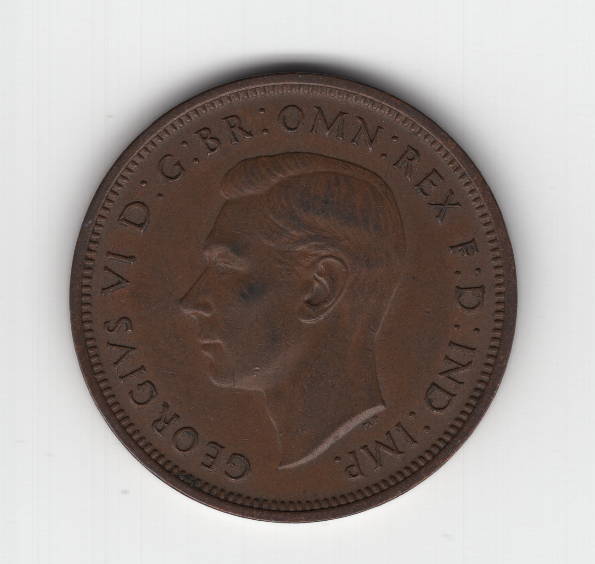 Annual Card Coin Collection 1938 halfpenny