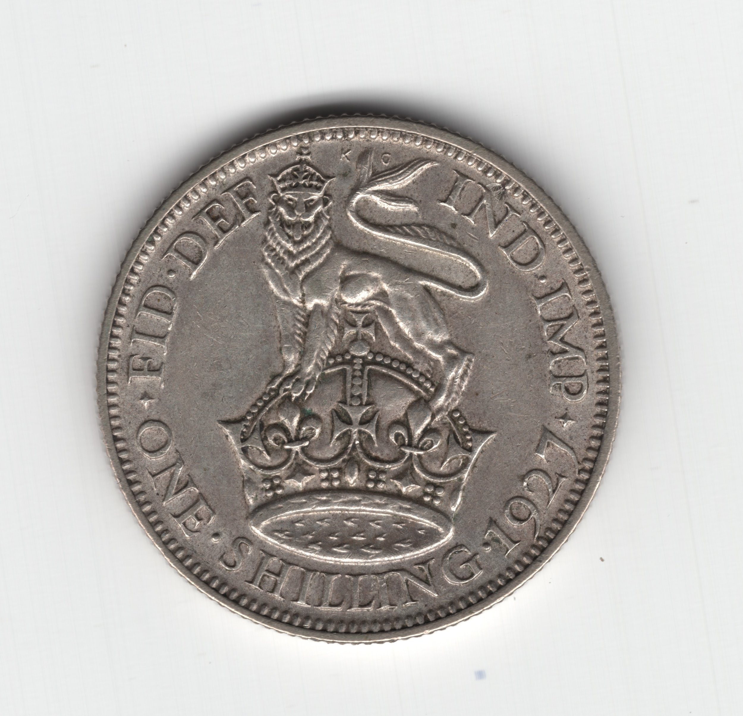 Annual Card Coin Collection 1927 shilling