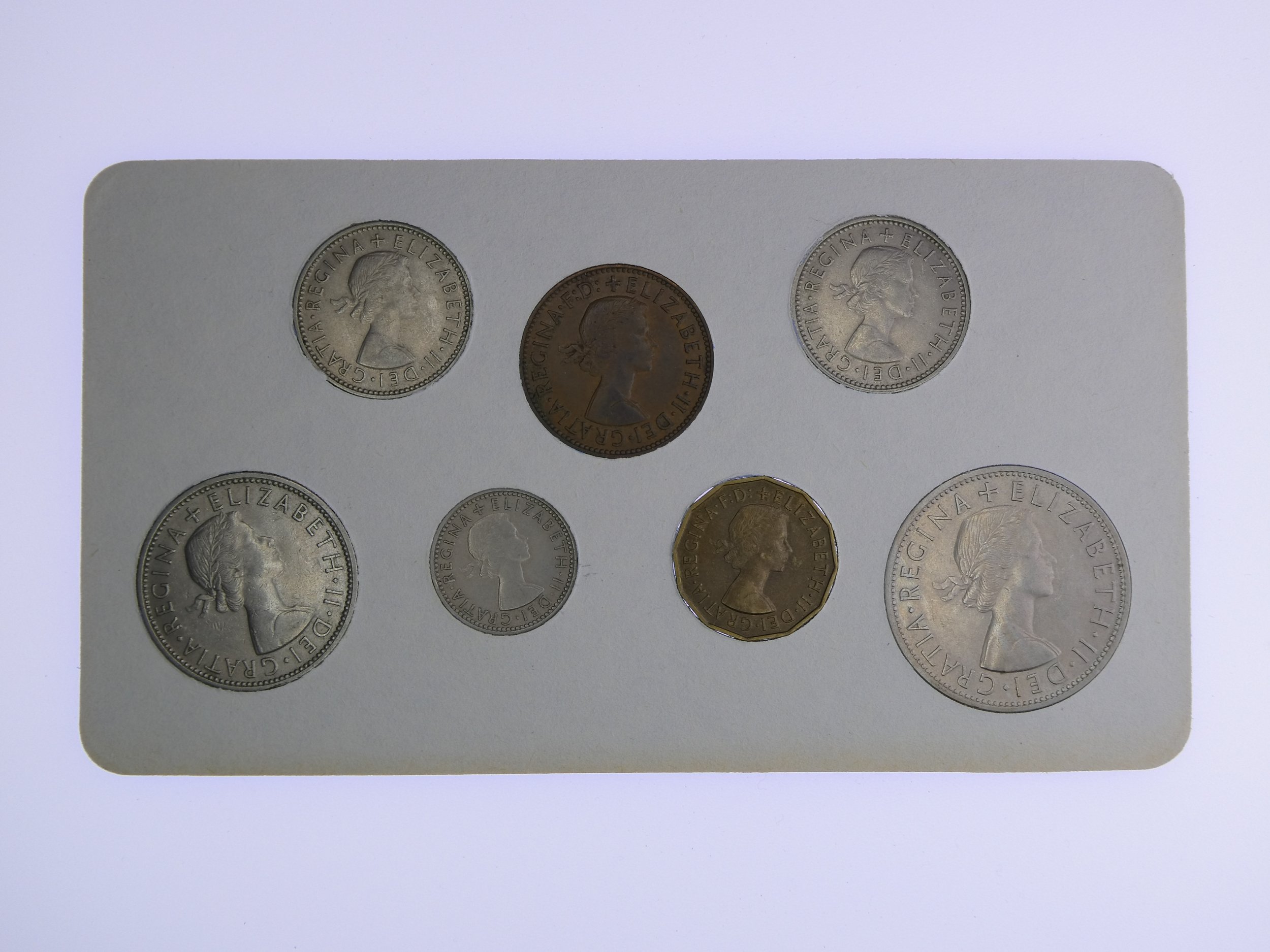 Annual Card Coin Collection 1957 rear