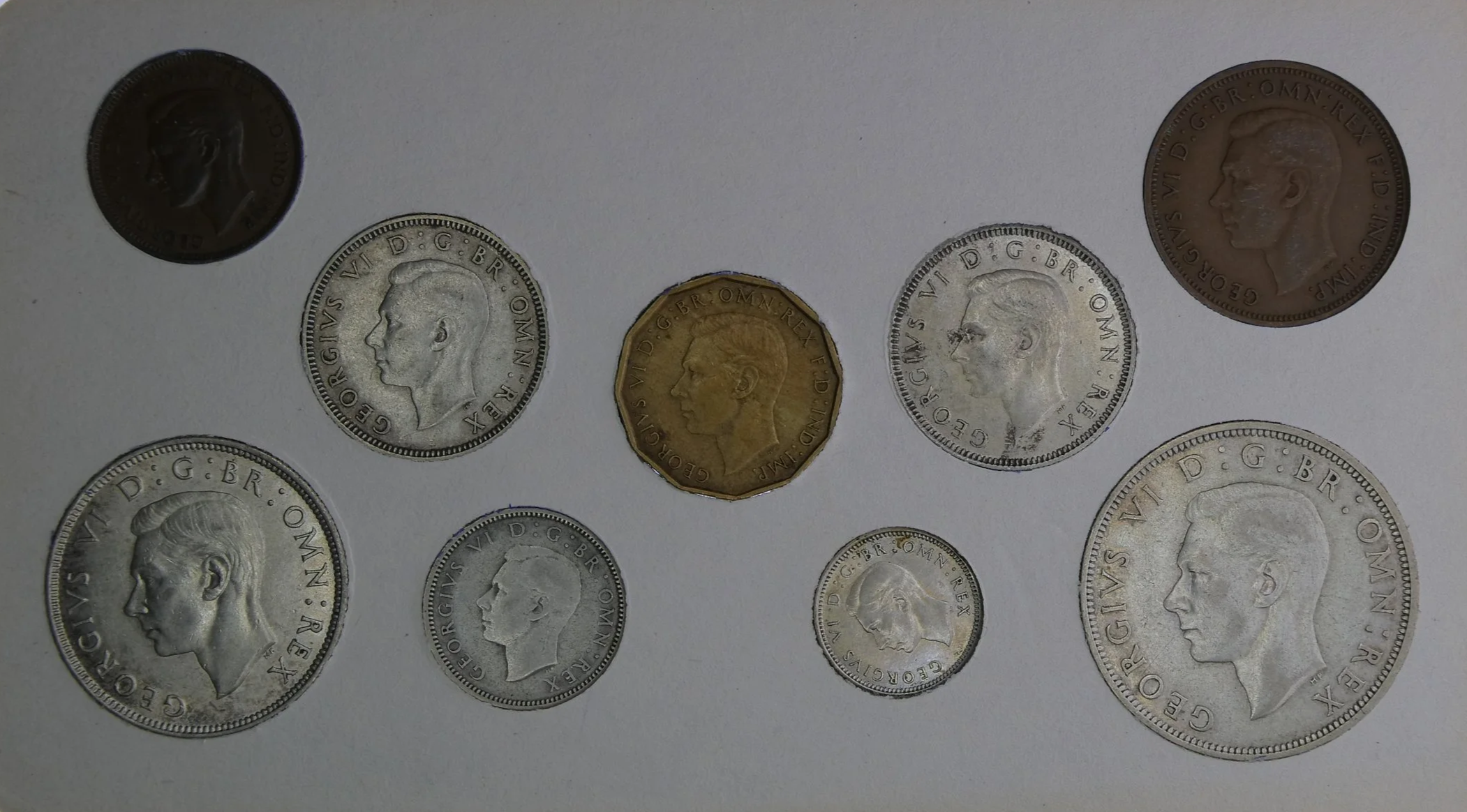 Annual Card Coin Collection 1941 rear