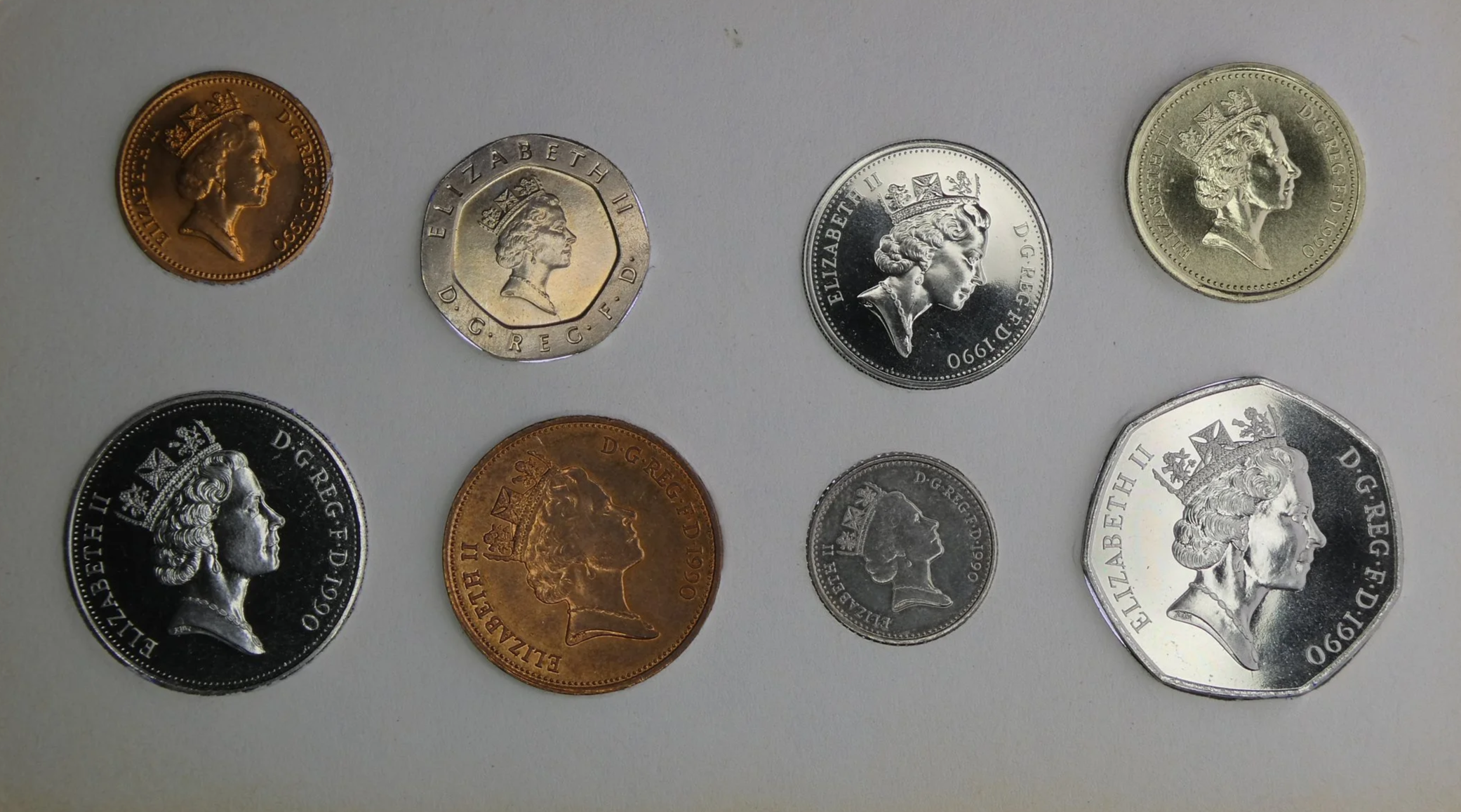Annual Card Coin Collection 1990 rear