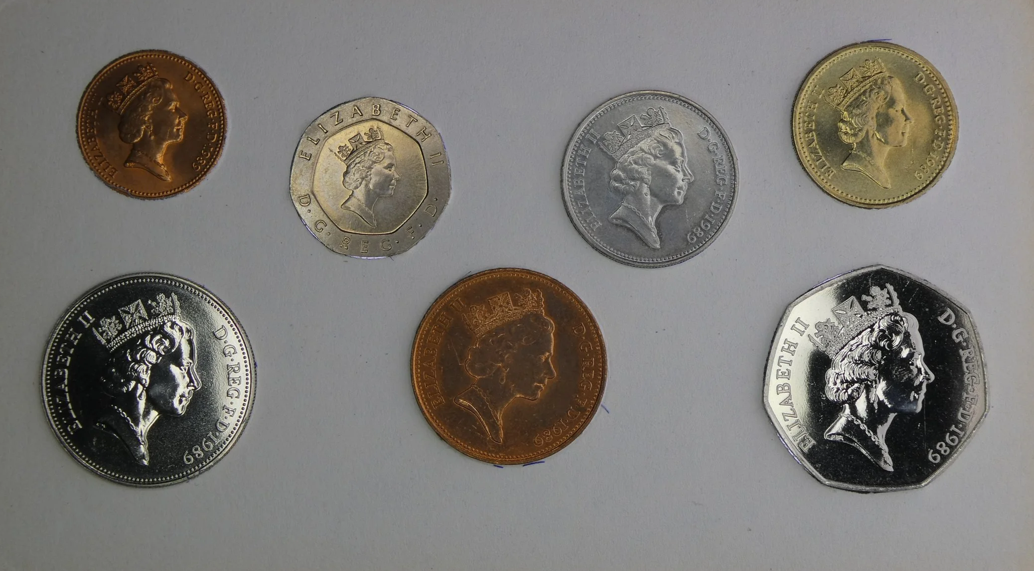 Annual Card Coin Collection 1989 rear