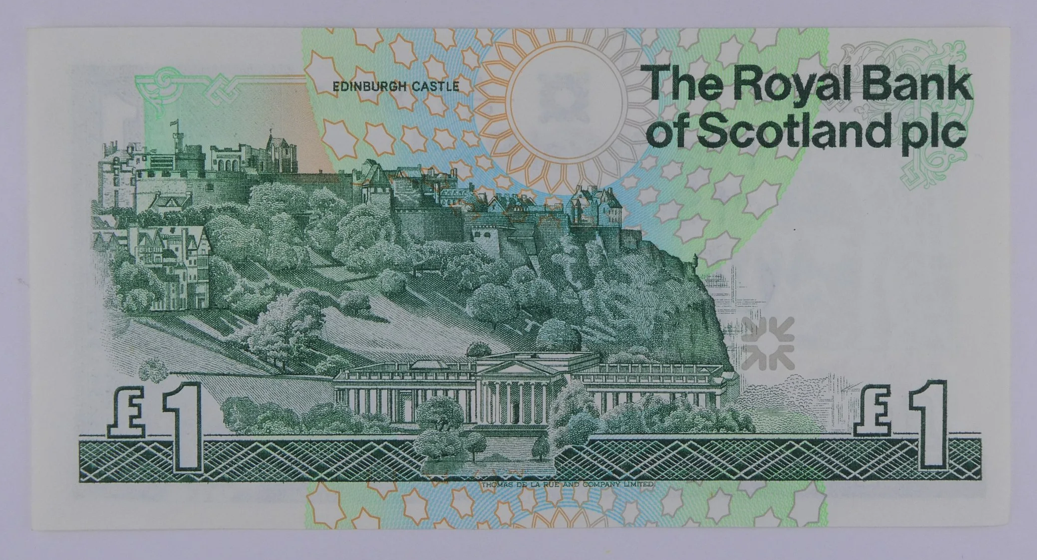Royal Bank of Scotland 1989 £1 Note Uncirculated rear