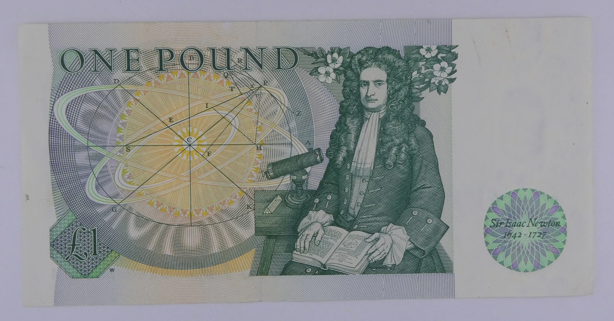 Bank of England One Pound Note rear