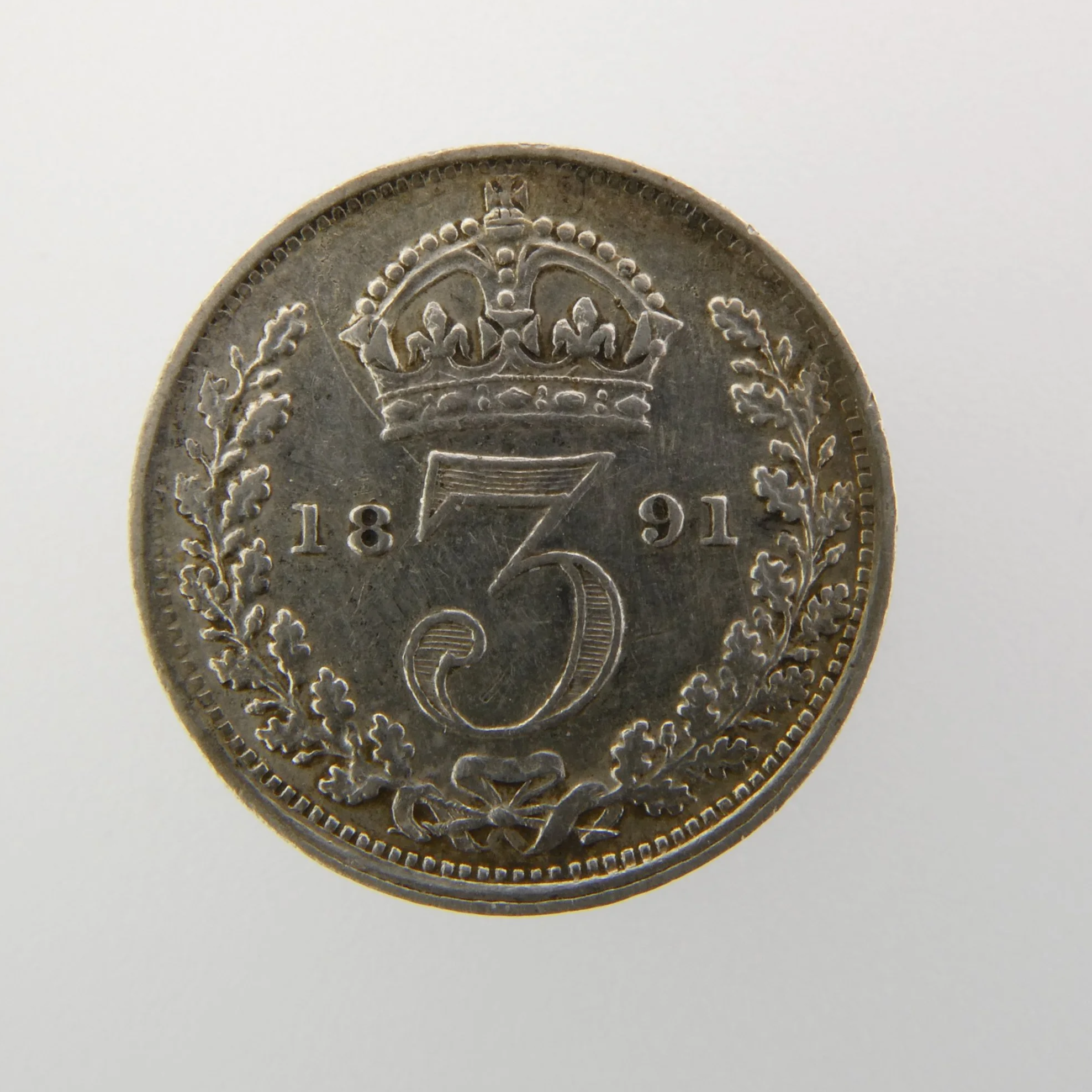 1891 Silver 3d