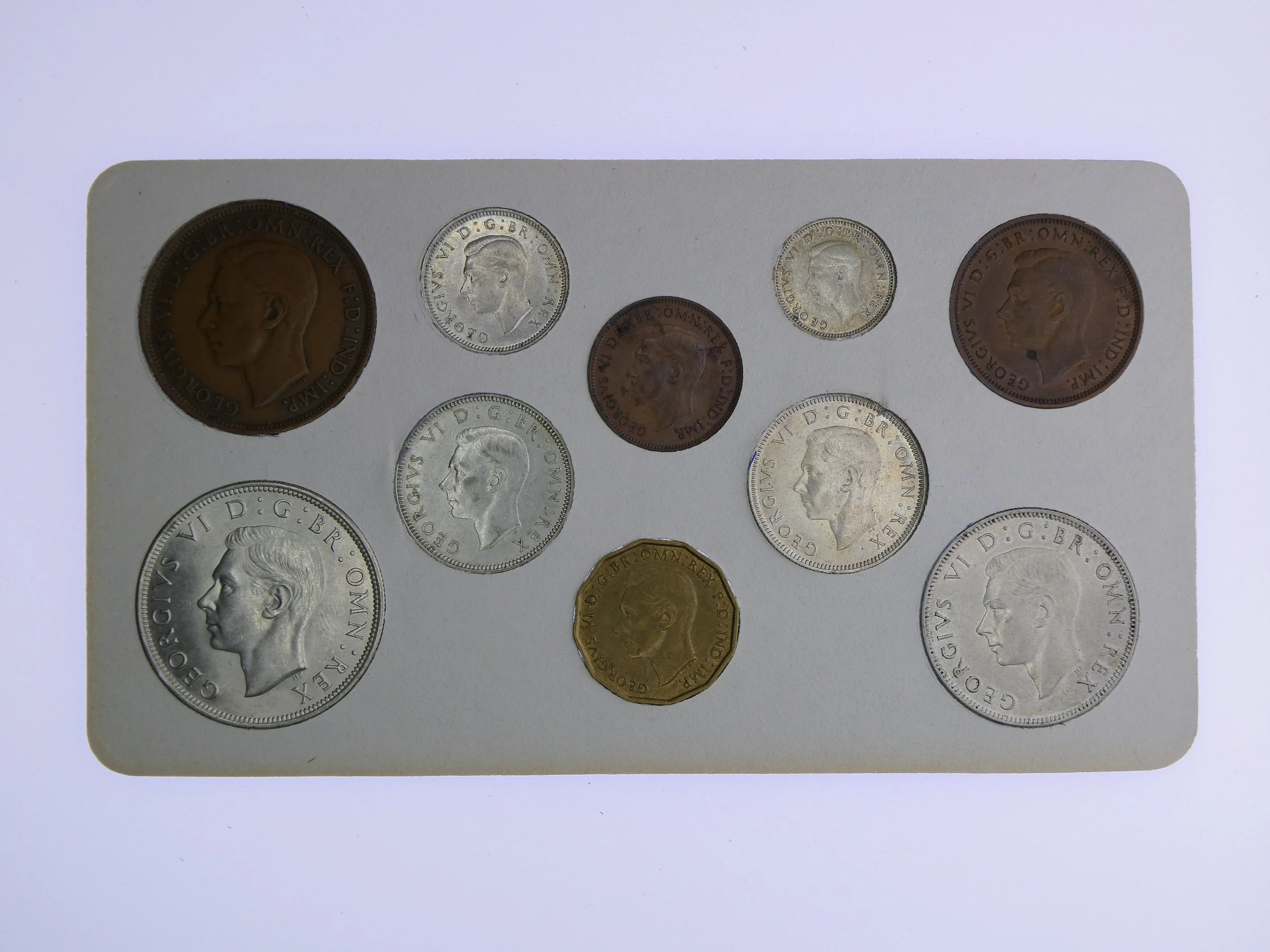 Annual Card Coin Collection 1944 rear
