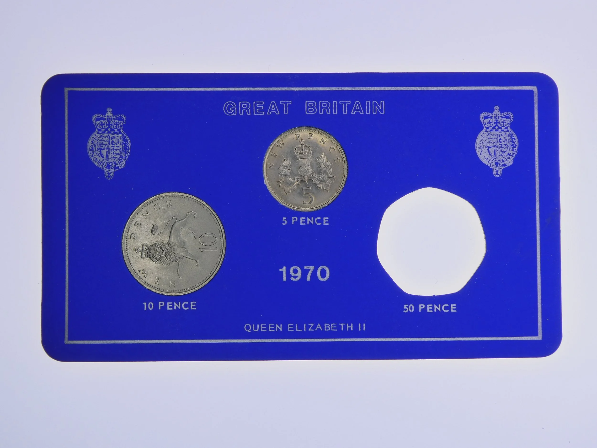 Annual Card Coin Collection 1970 front