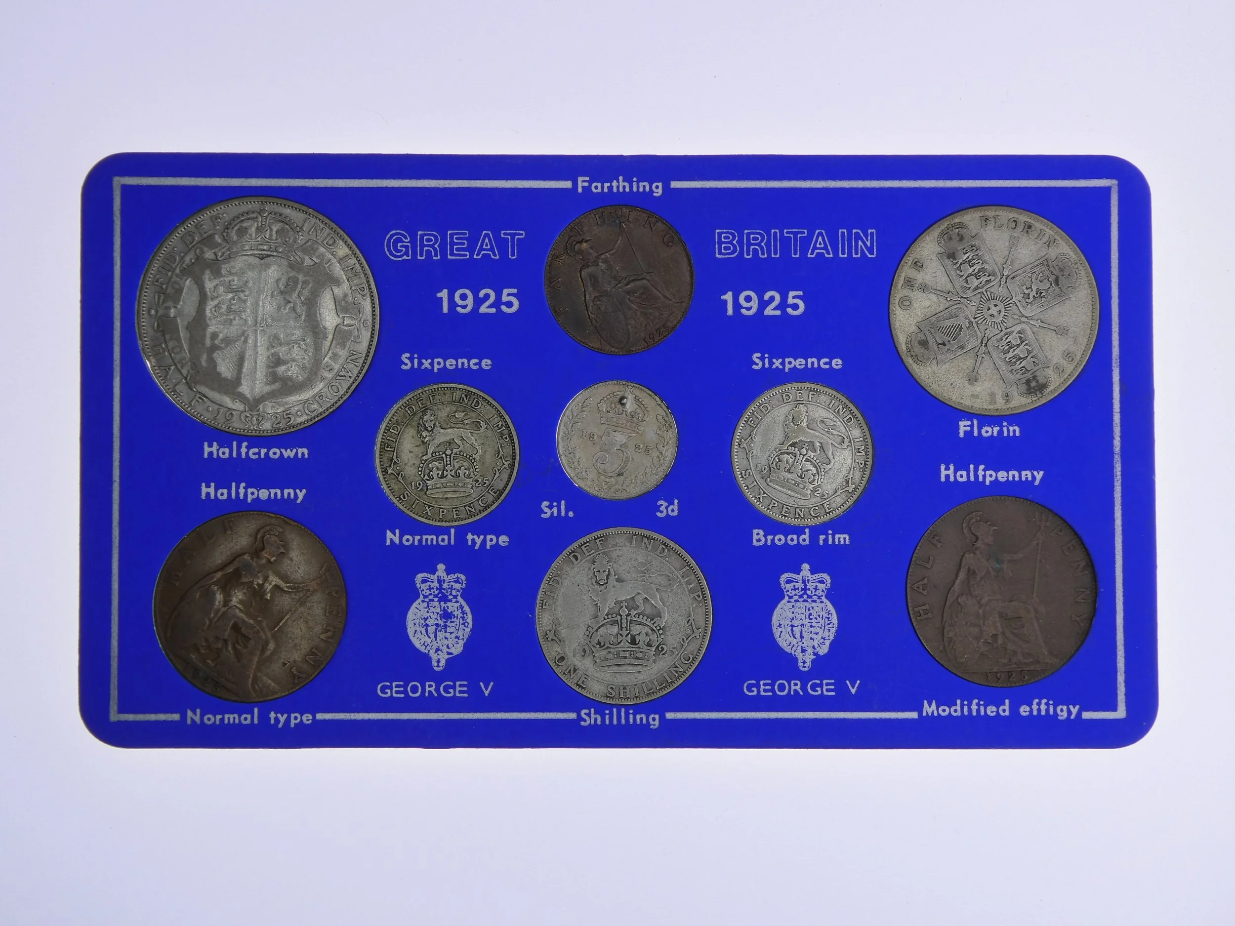 Annual Card Coin Collection 1925 front