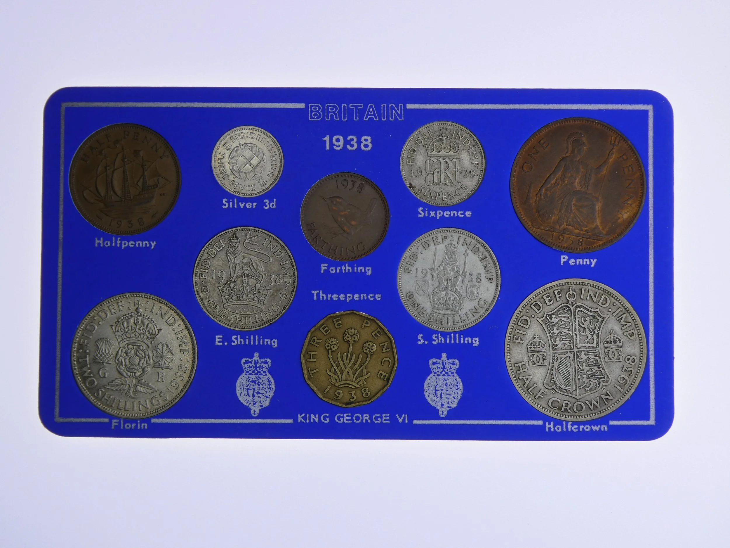 Annual Card Coin Collection 1938 front